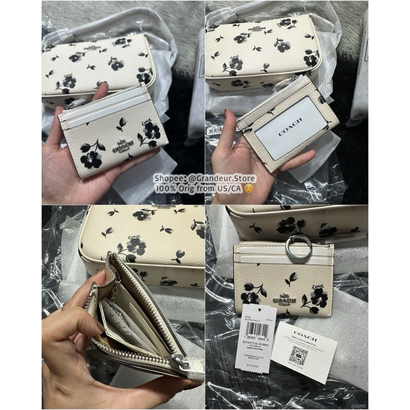 ORIG & IMPORTED CCH Nolita 19 Floral Print White Small Bag