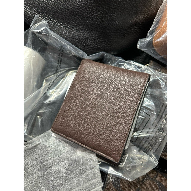 ORIG & IMPORTED CCH 3 in 1 Men’s Wallet in Plain Mahogany Brown (With insert) Calf Leather