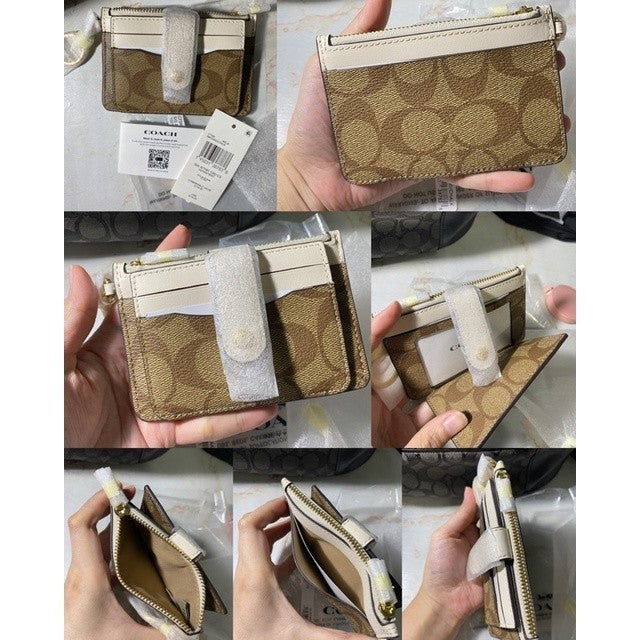 SALE! ❤️ ORIG & IMPORTED CCH Attachment Card Case In Signature Canvas Card Holder Wallet