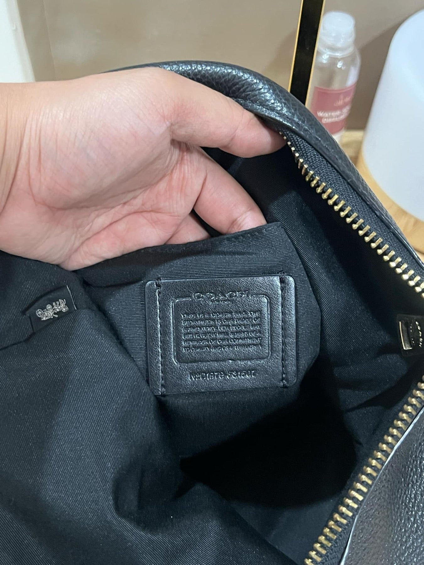 AUTHENTIC/ORIGINAL Preloved Coach Abby Duffle Shoulder Bag Black