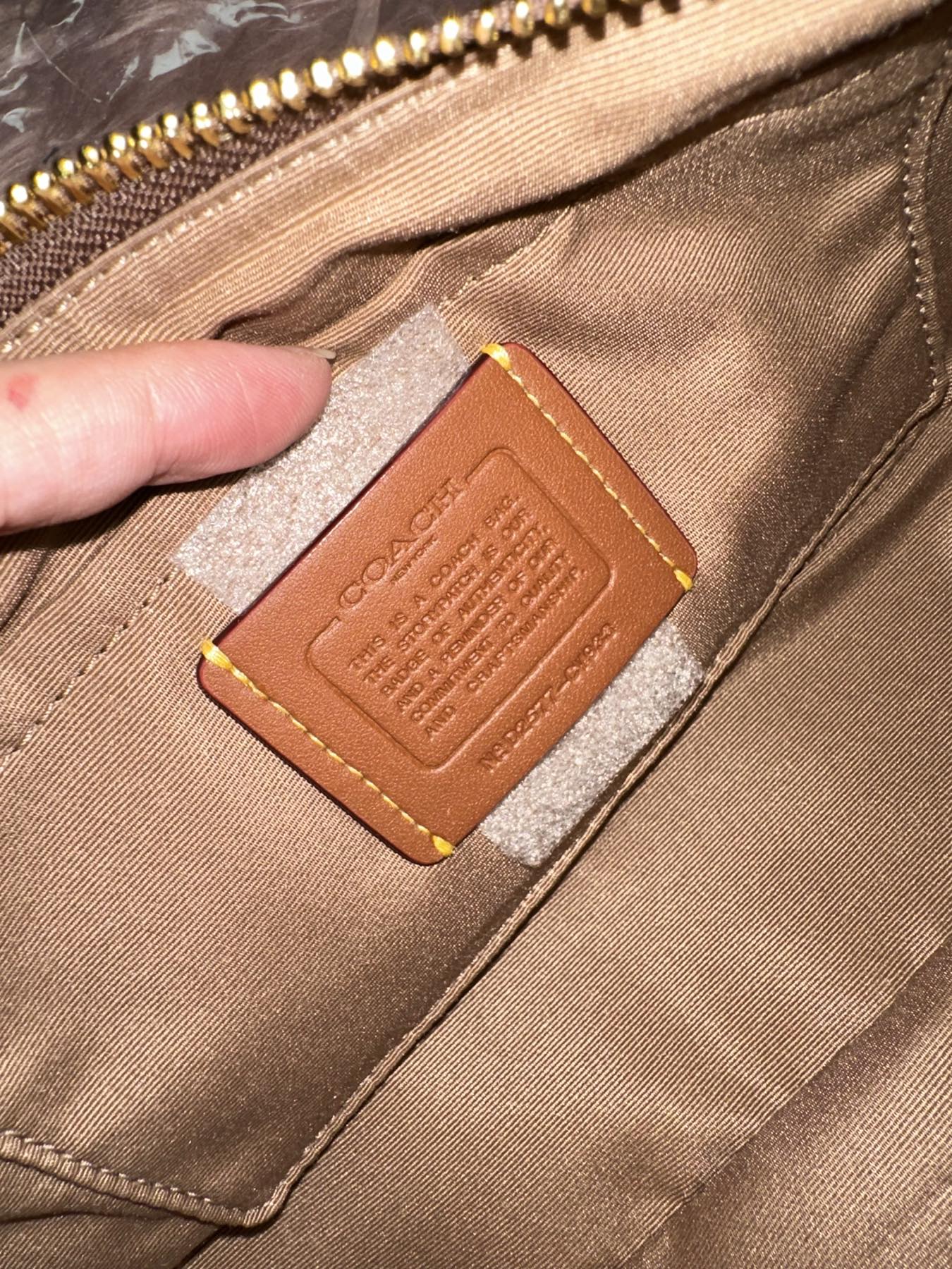 ORIG & IMPORTED COACH Teri Shoulder Bag In Signature Canvas in Tan/Brown