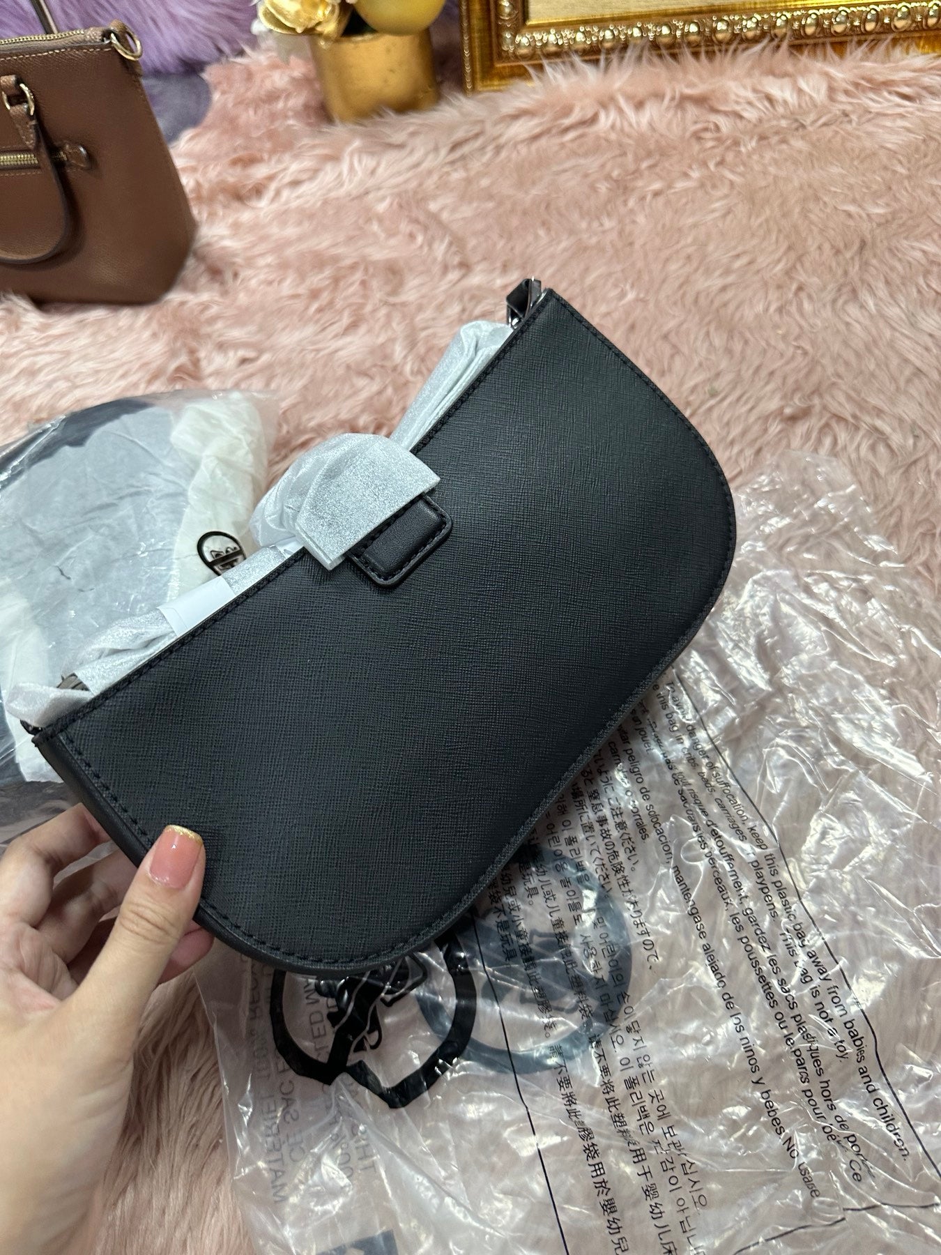 ORIG & IMPORTED MK Carmen Small Shoulder Bag Black