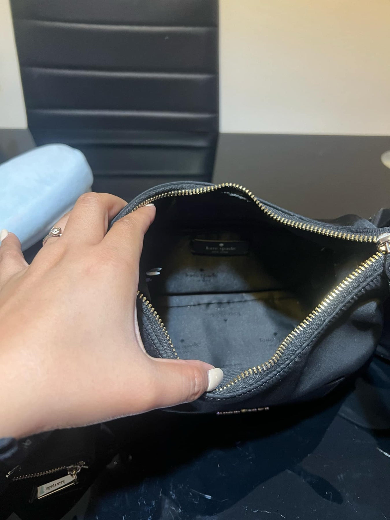 ORIG Preloved KS Chelsea Camera Bag Black Nylon