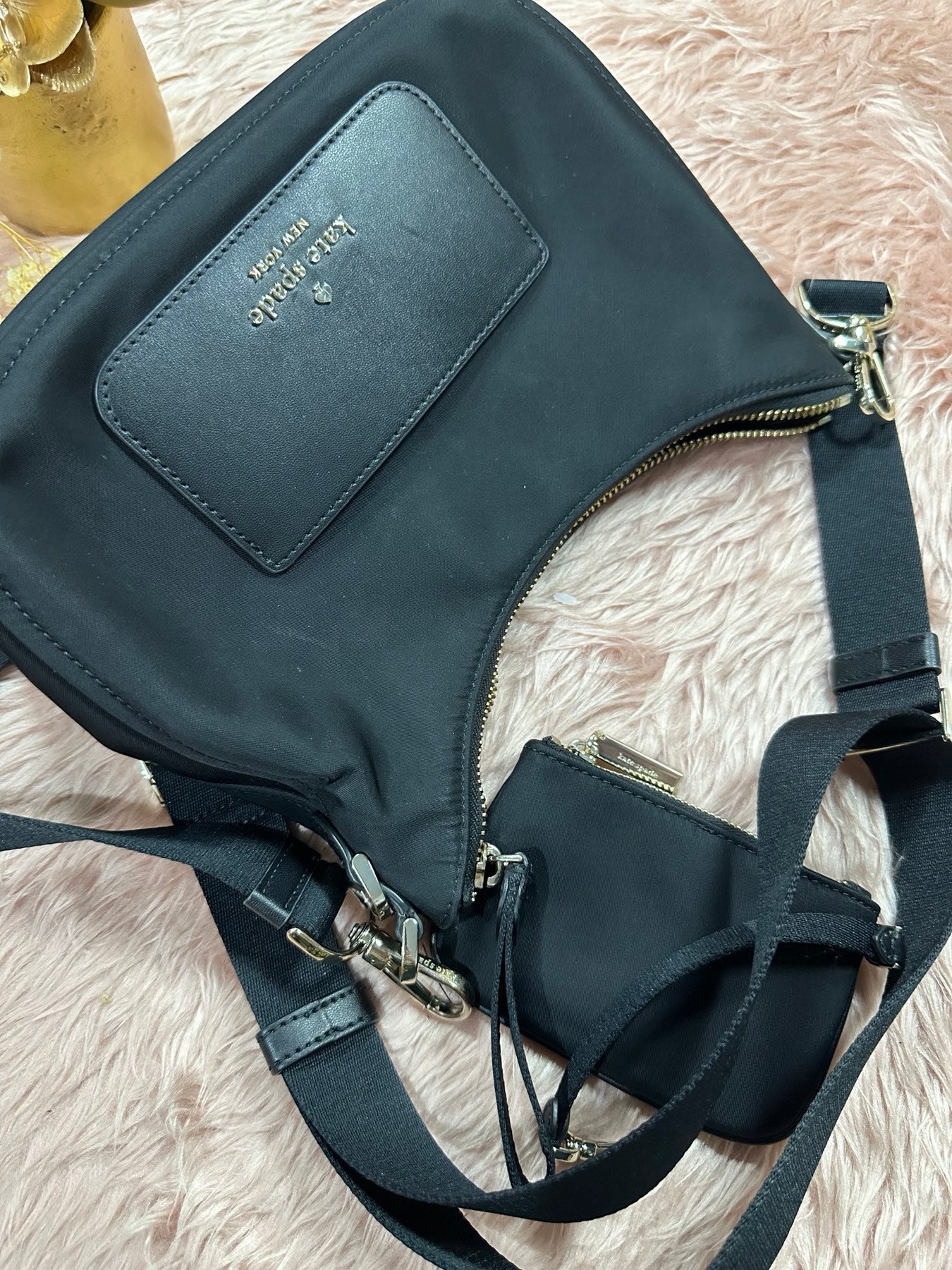ORIG Preloved KS Chelsea Crossbody Nylon Bag with Pouch