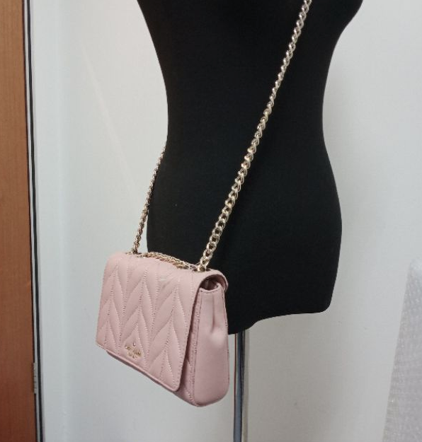 ORIG Preloved KS Mini Emelyn Briar Lane Quilted Crossbody Bag Pink