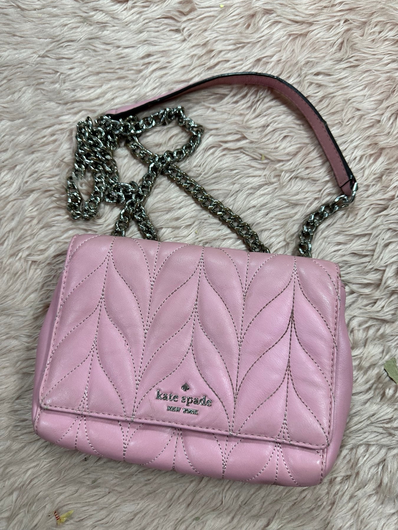 ORIG Preloved KS Mini Emelyn Briar Lane Quilted Crossbody Bag Pink