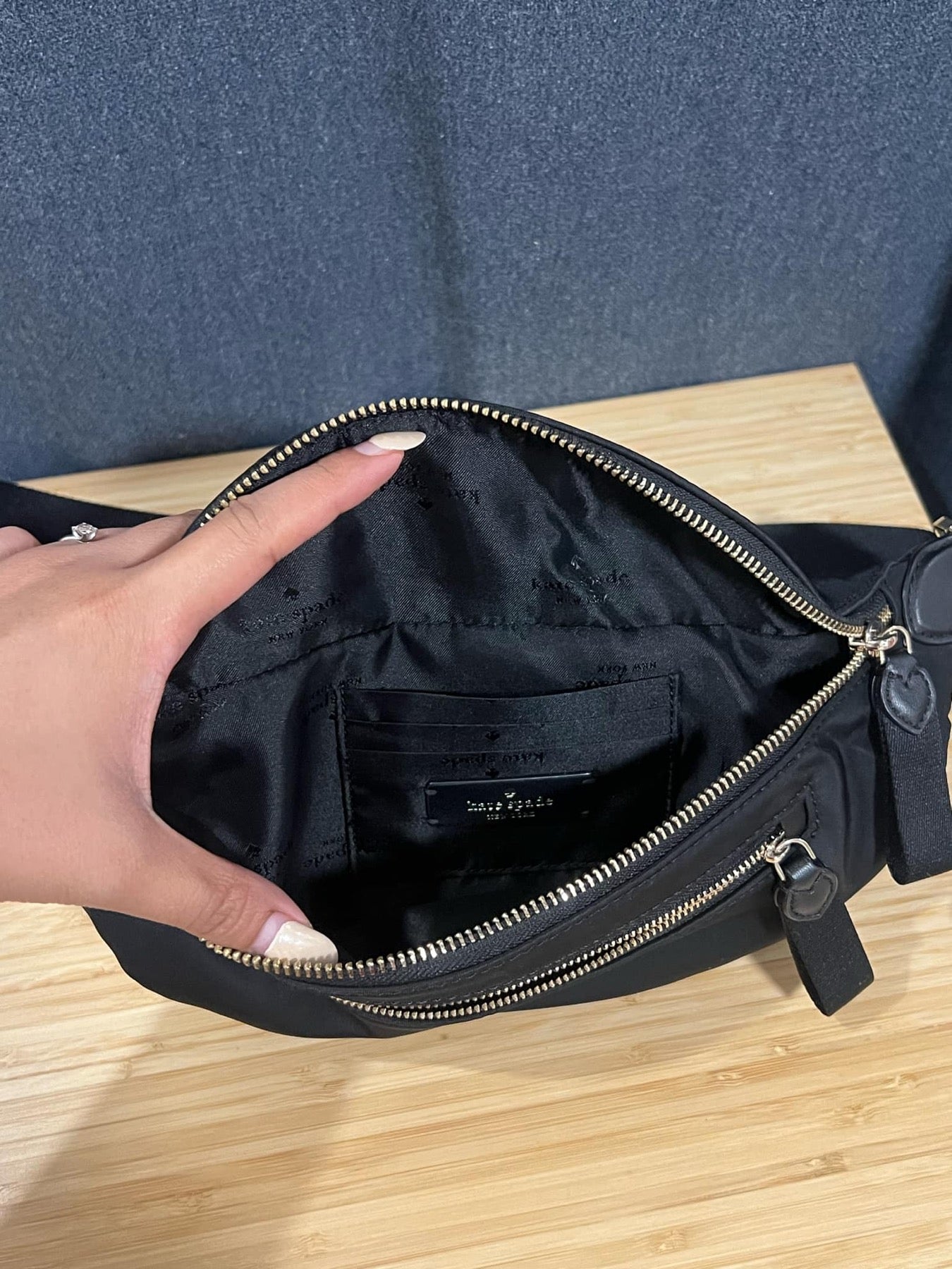 ORIG Preloved KS Chelsea Nylon Belt Bag Black