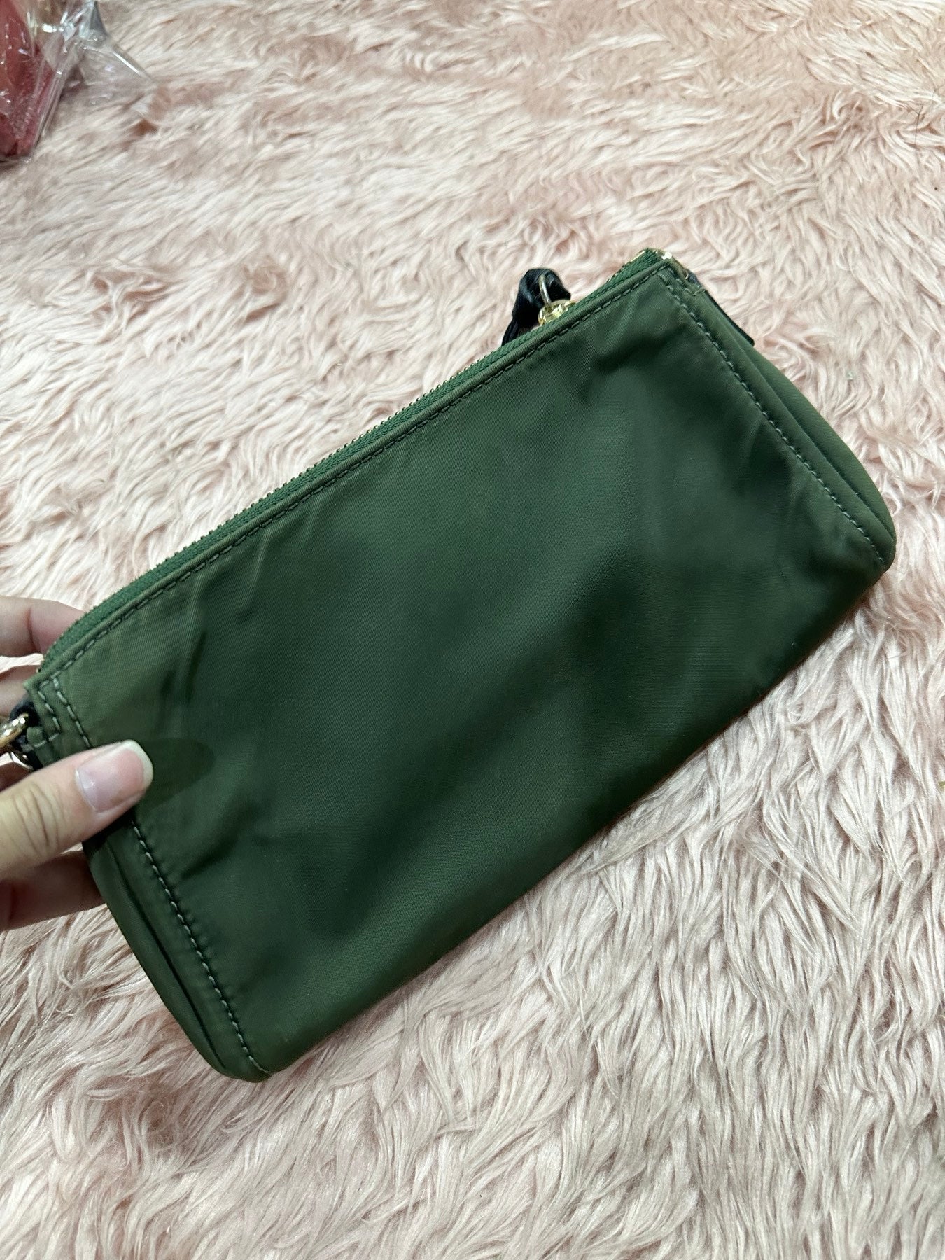 ORIG Preloved KS Wilson Road Jane Nylon Shoulder Bag Green