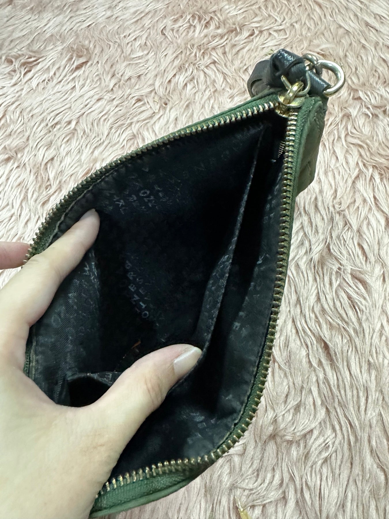 ORIG Preloved KS Wilson Road Jane Nylon Shoulder Bag Green