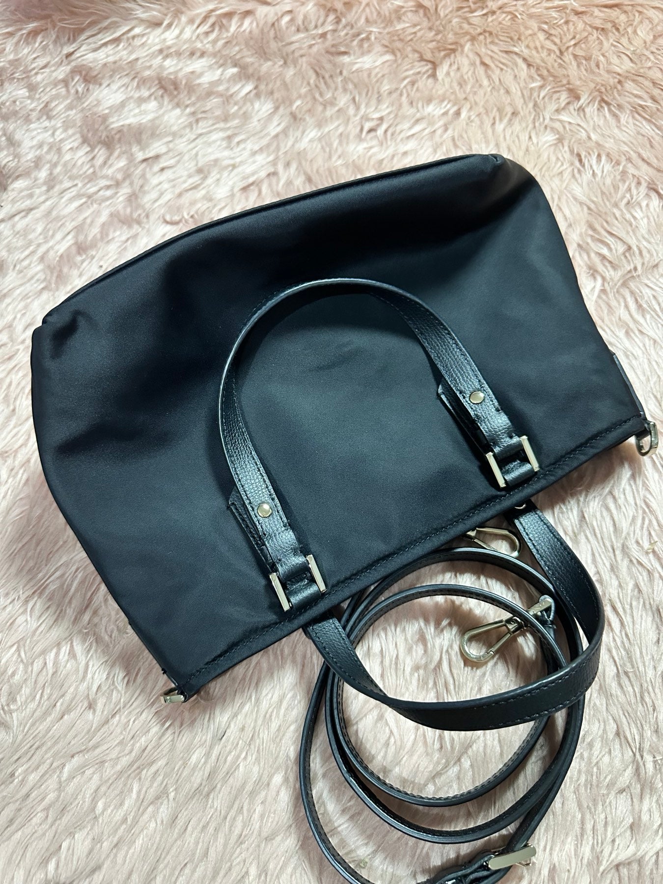 ORIG Preloved KS Retail Taylor Small Crossbody Tote Nylon Bag in Black