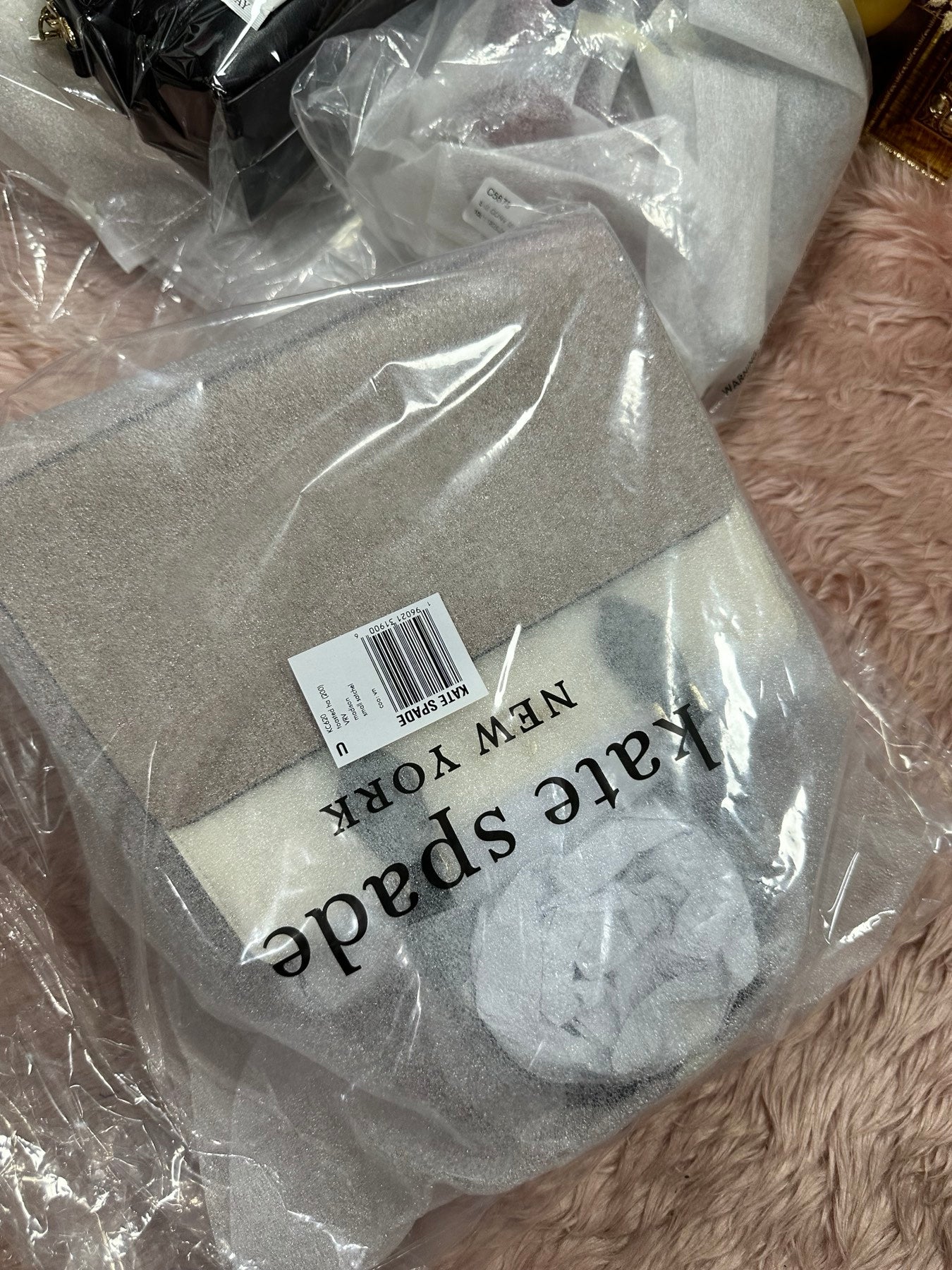 ORIG & IMPORTED KS Madison Small Satchel Bag in Beige / Black