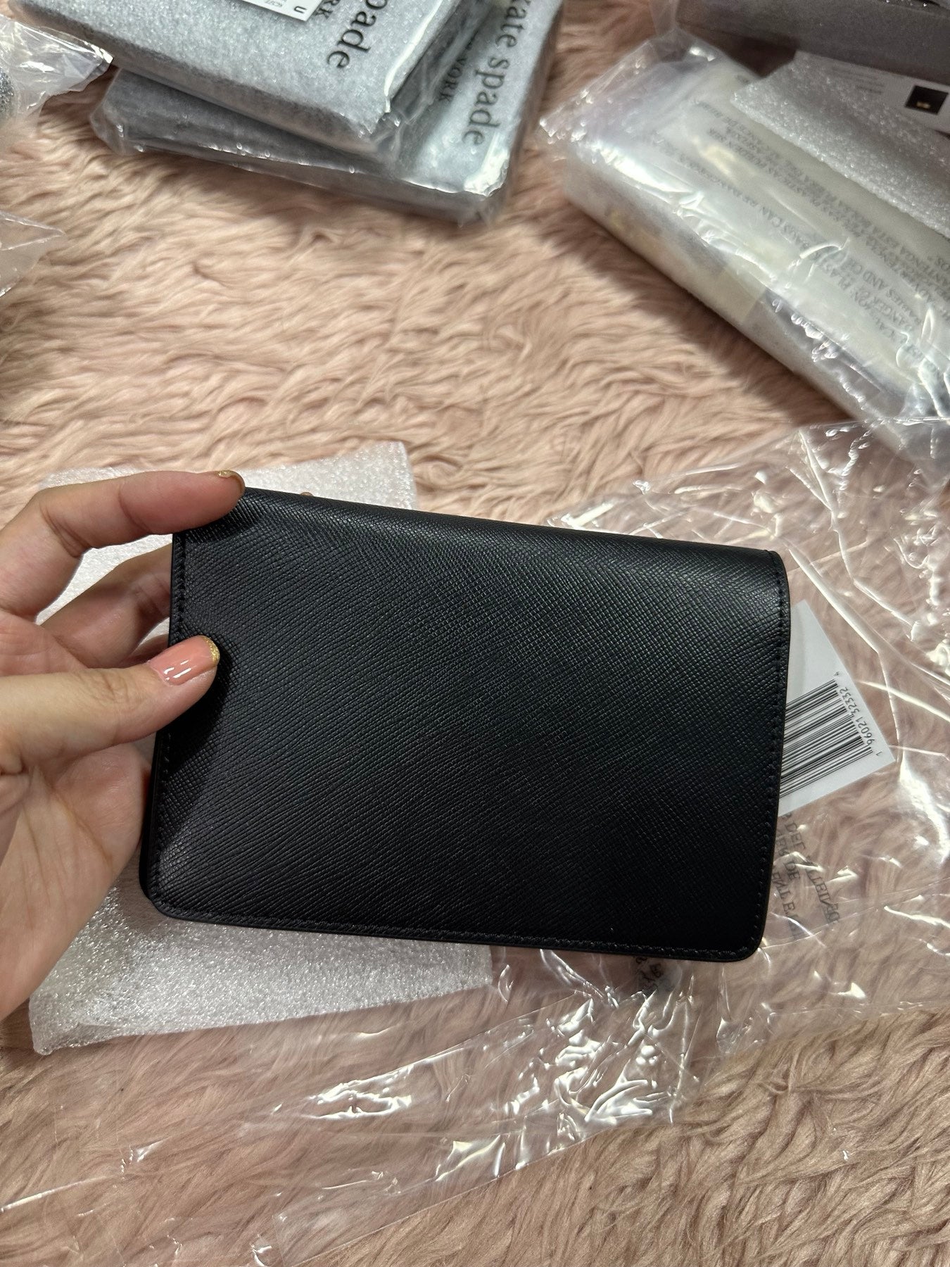 ORIG & IMPORTED KS Madison Passport Holder Black Wallet