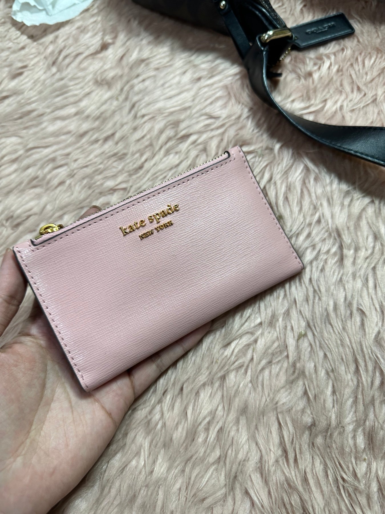 ORIG & IMPORTED KS Retail Morgan Small Slim Bifold Wallet Pink