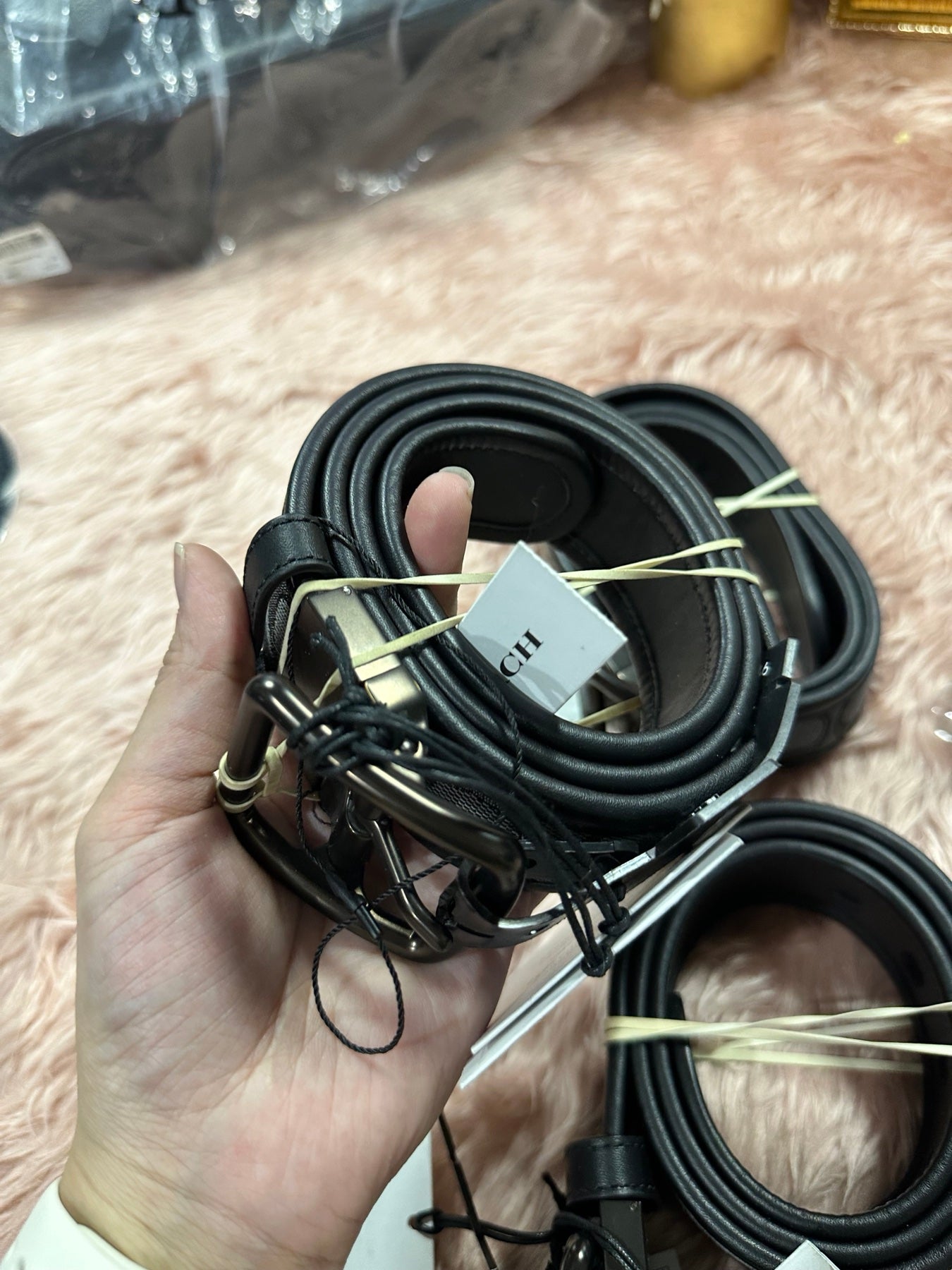 AUTHENTIC/ORIGINAL COACH Retail Harness Buckle Belt, 38 Mm for Women