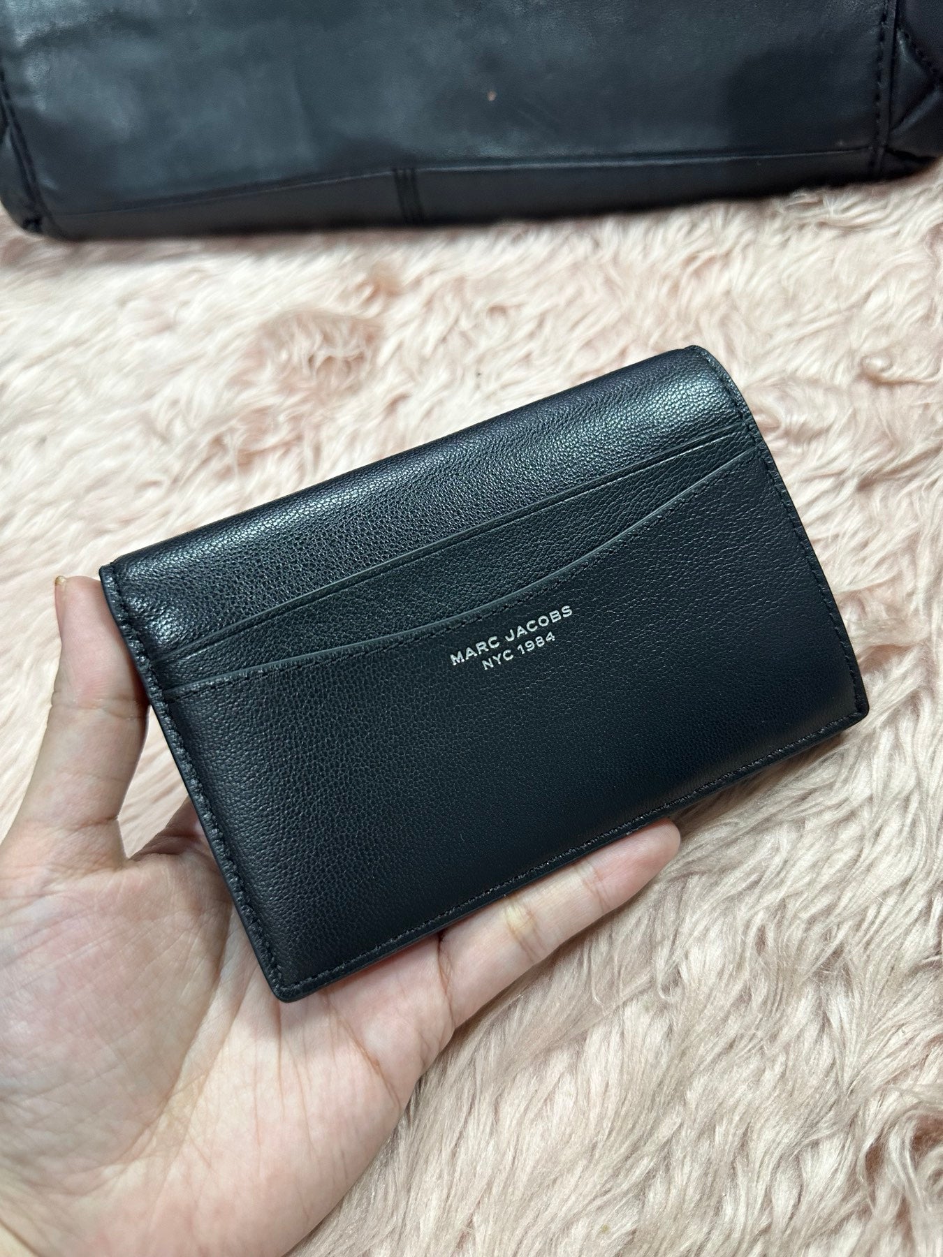 ORIG & IMPORTED Marc Jacobs The Slim 84 Flap Bifold Black Wallet