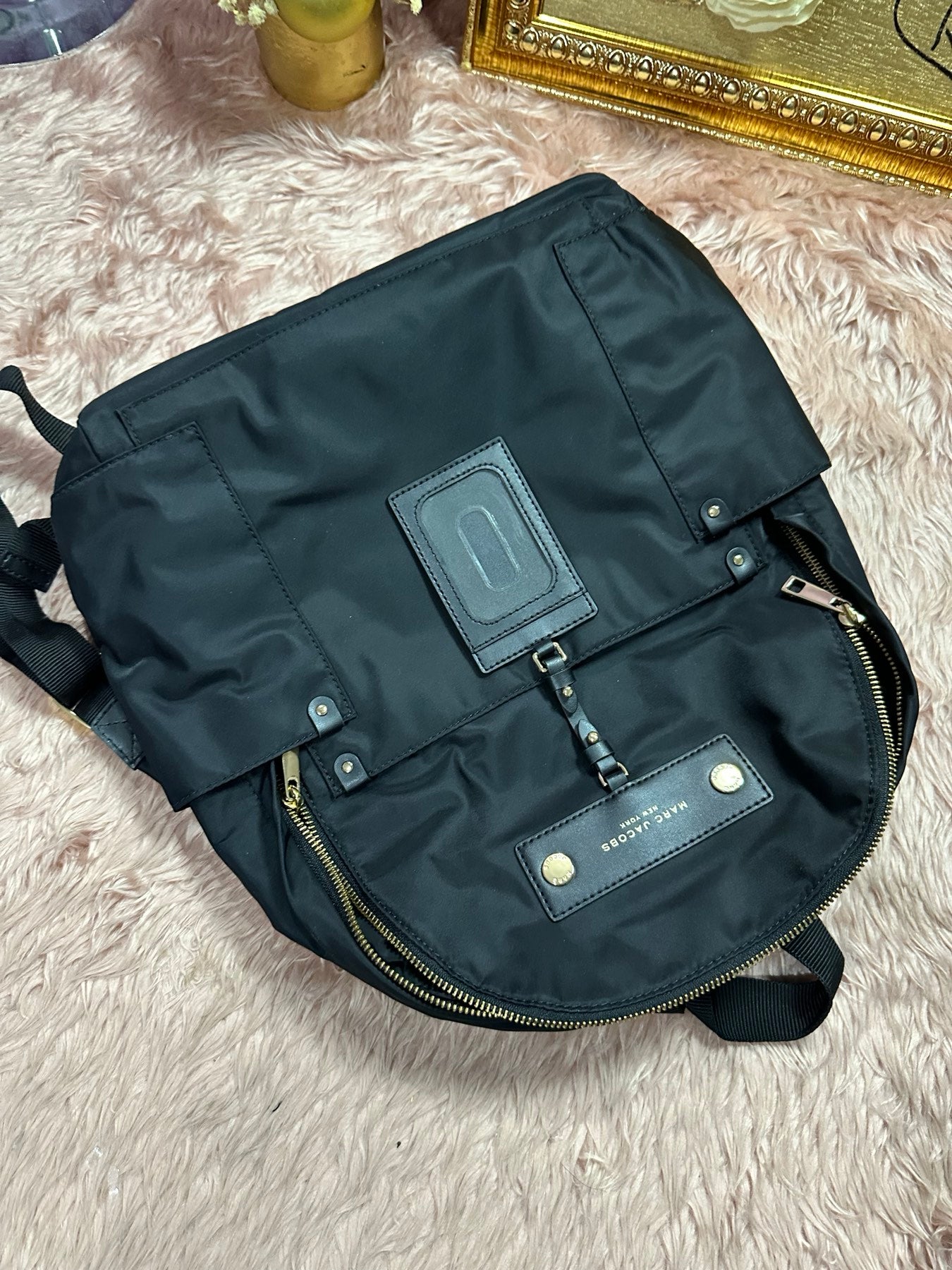 AUTHENTIC/ORIGINAL Preloved Marc Jacobs Preppy Nylon Backpack Bag Black