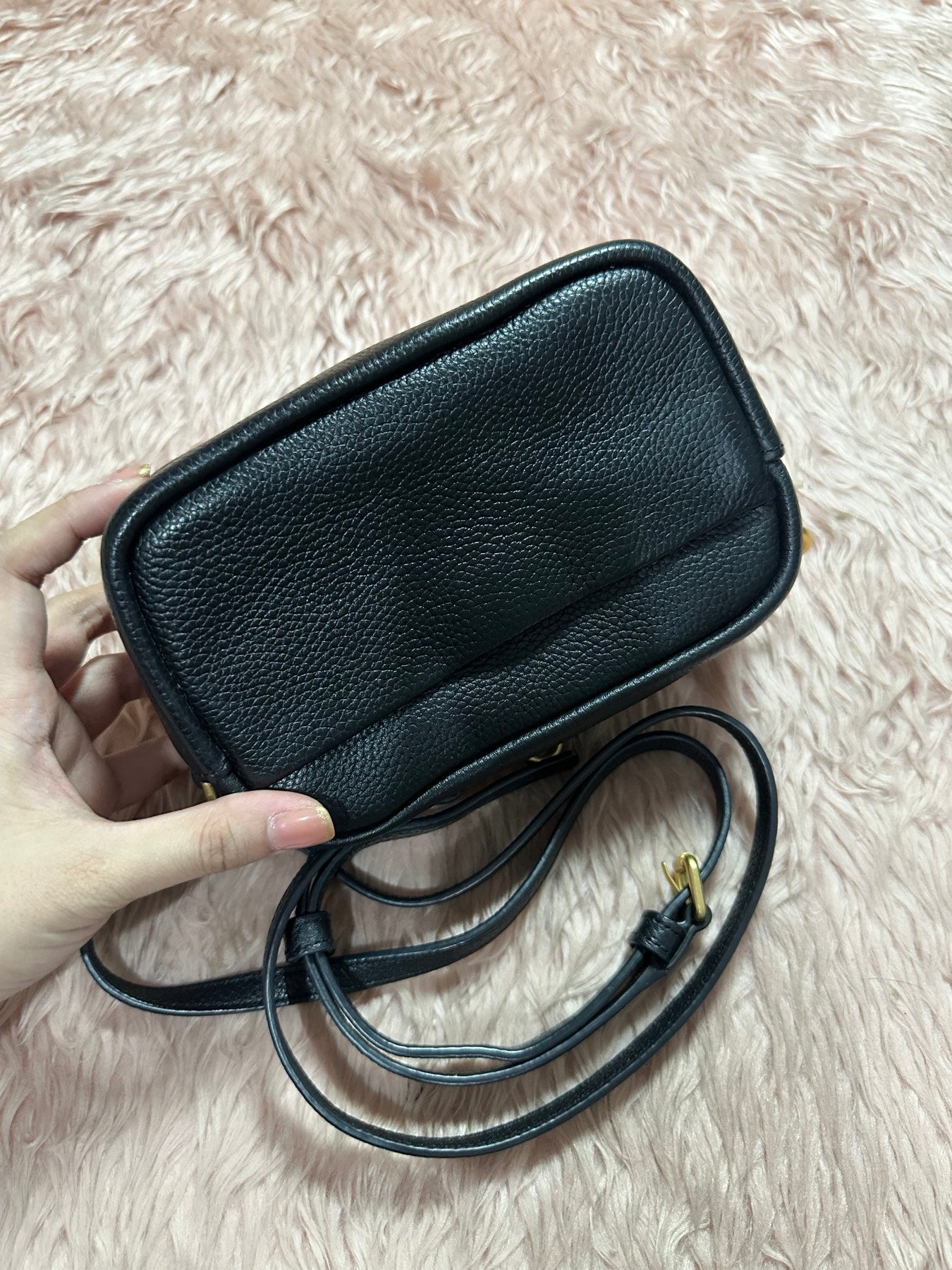 AUTHENTIC/ORIGINAL Preloved Tory Burch Perry Bombe Mini Bag Black