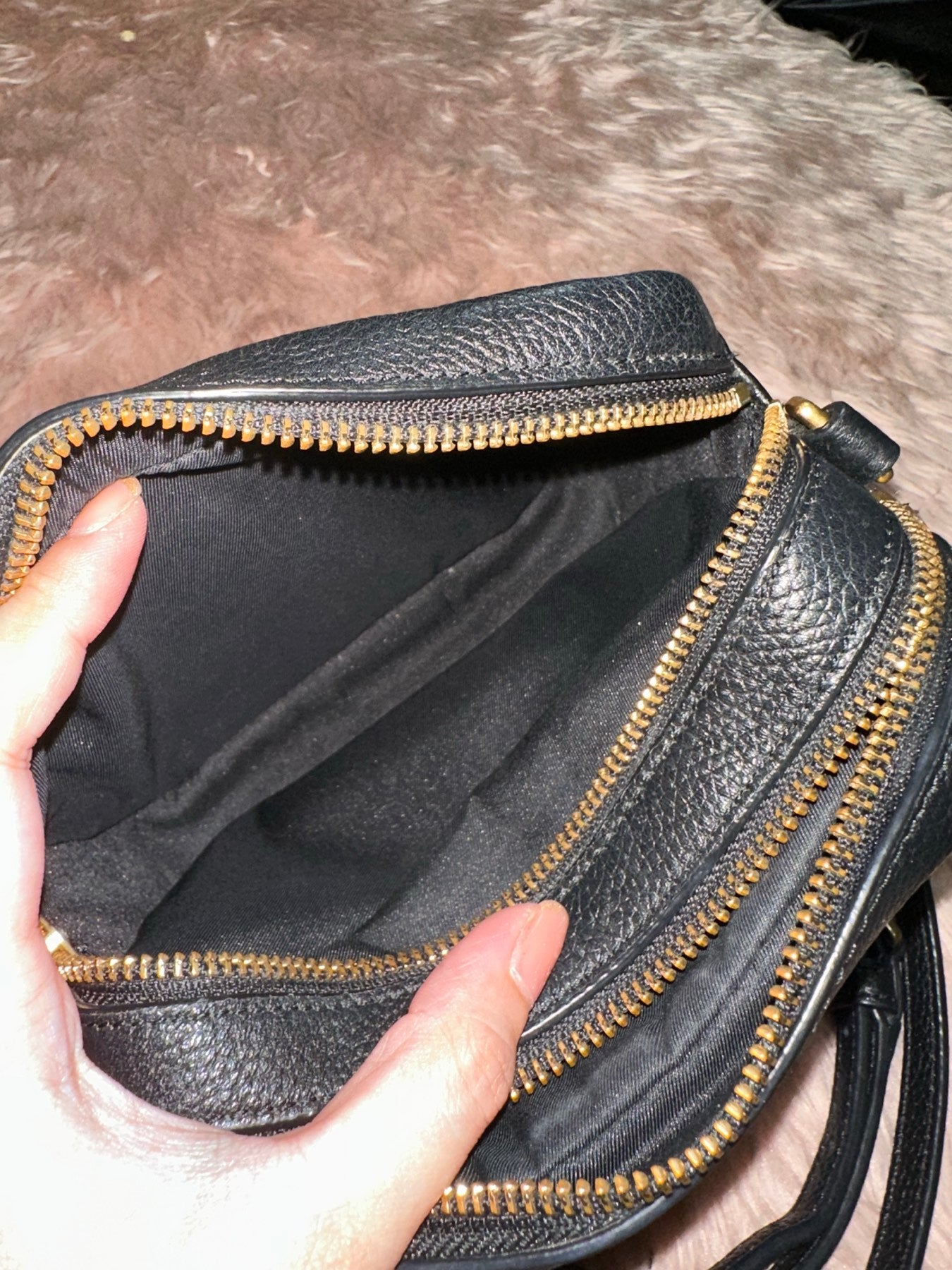 AUTHENTIC/ORIGINAL Preloved Tory Burch Perry Bombe Mini Bag Black