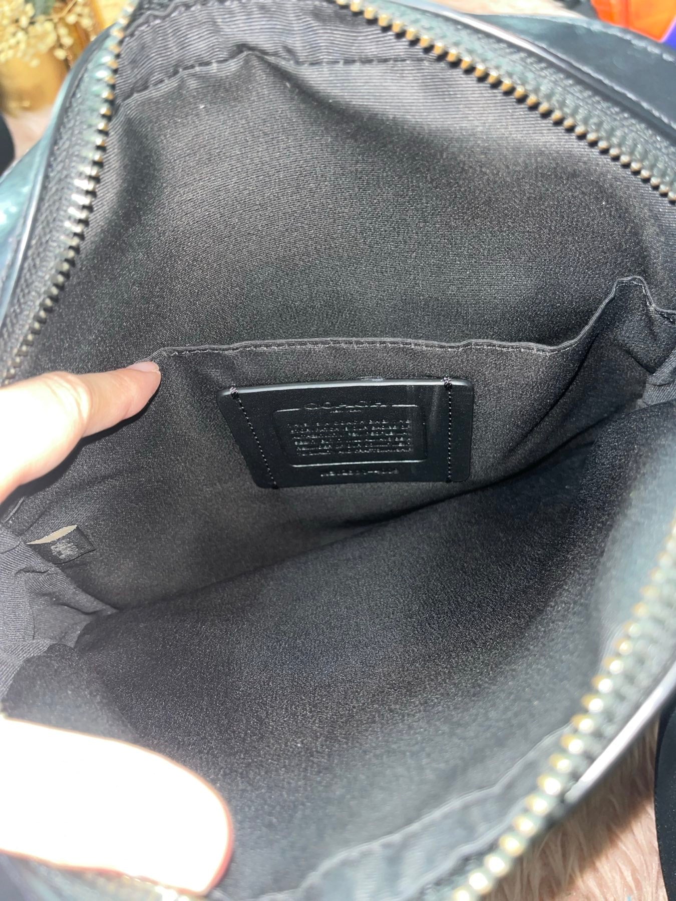 ORIG Preloved COACH Men's Houston Flight Bag In Signature Leather Black