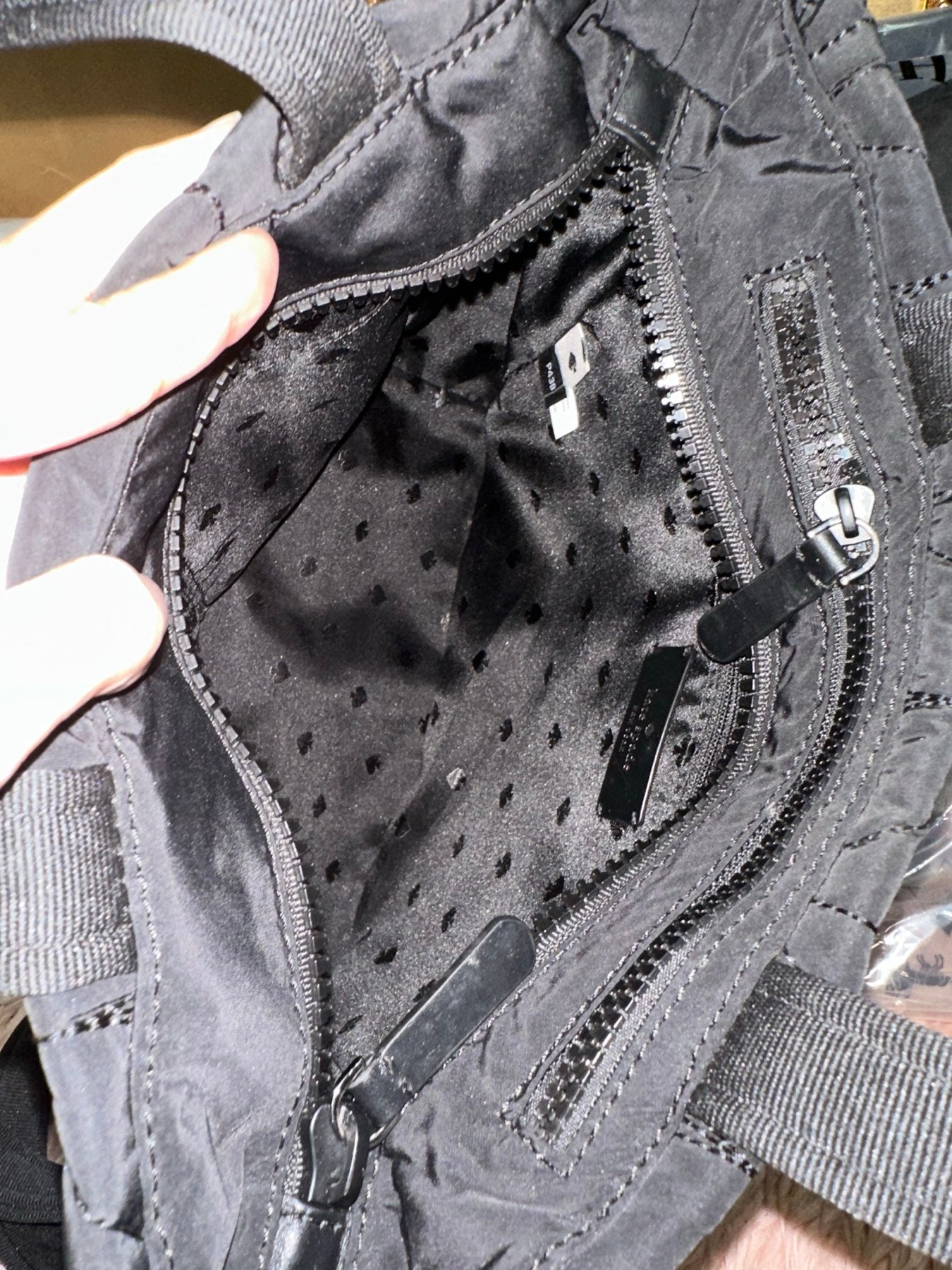 ORIG Preloved KATE SPADE KS Ellie Small Tote Nylon Black Bag