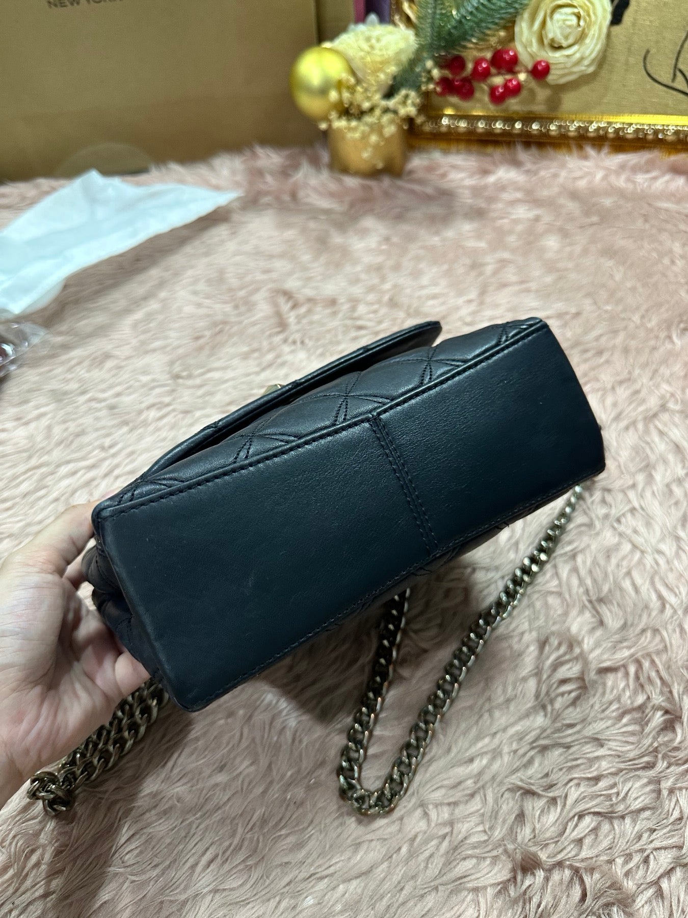 ORIG Preloved Kate Spade KS Natalia Small Flap Crossbody Black Bag