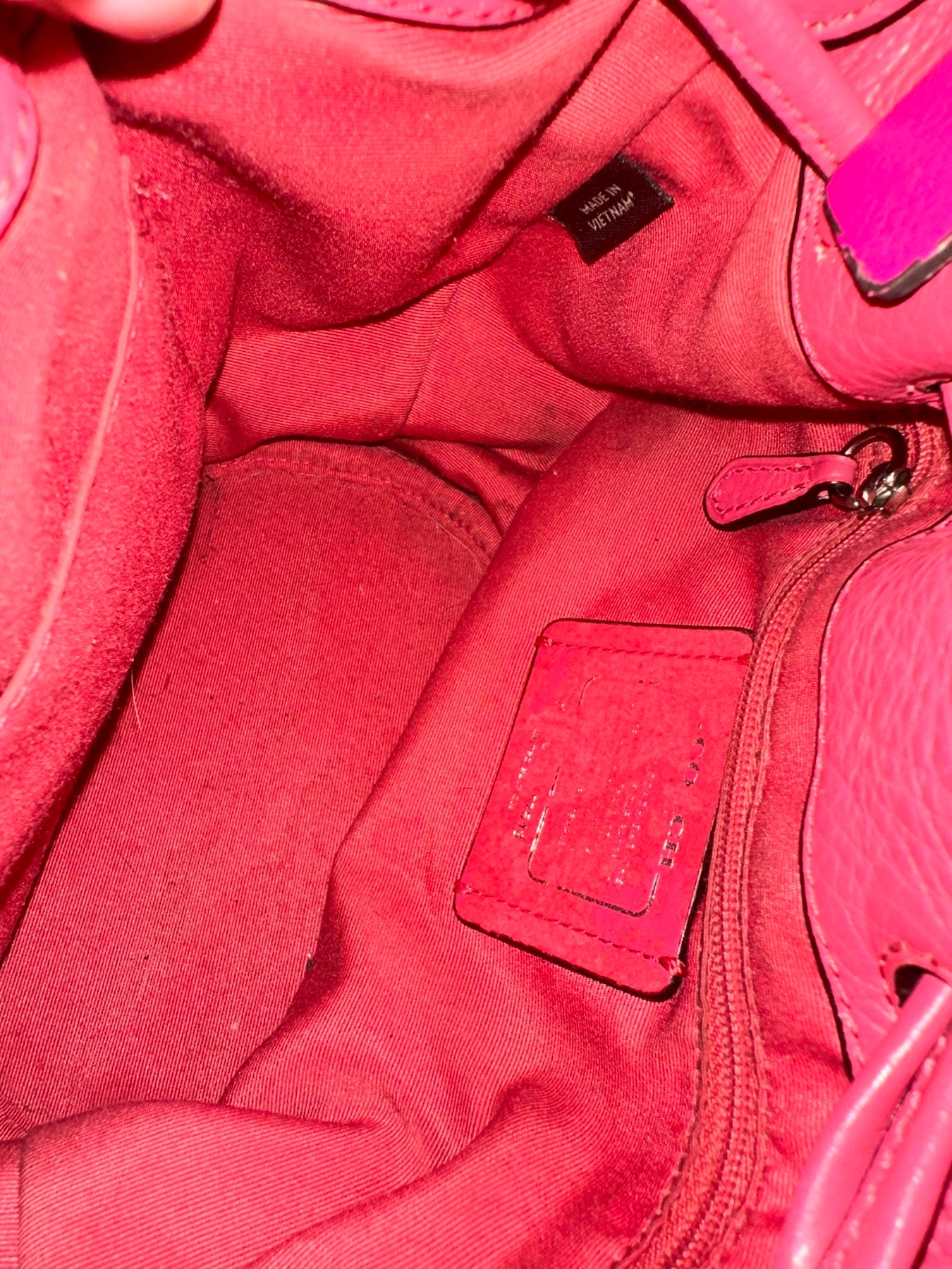 ORIG Preloved RARE Coach Drawstring Crossbody Petal Pink Bag