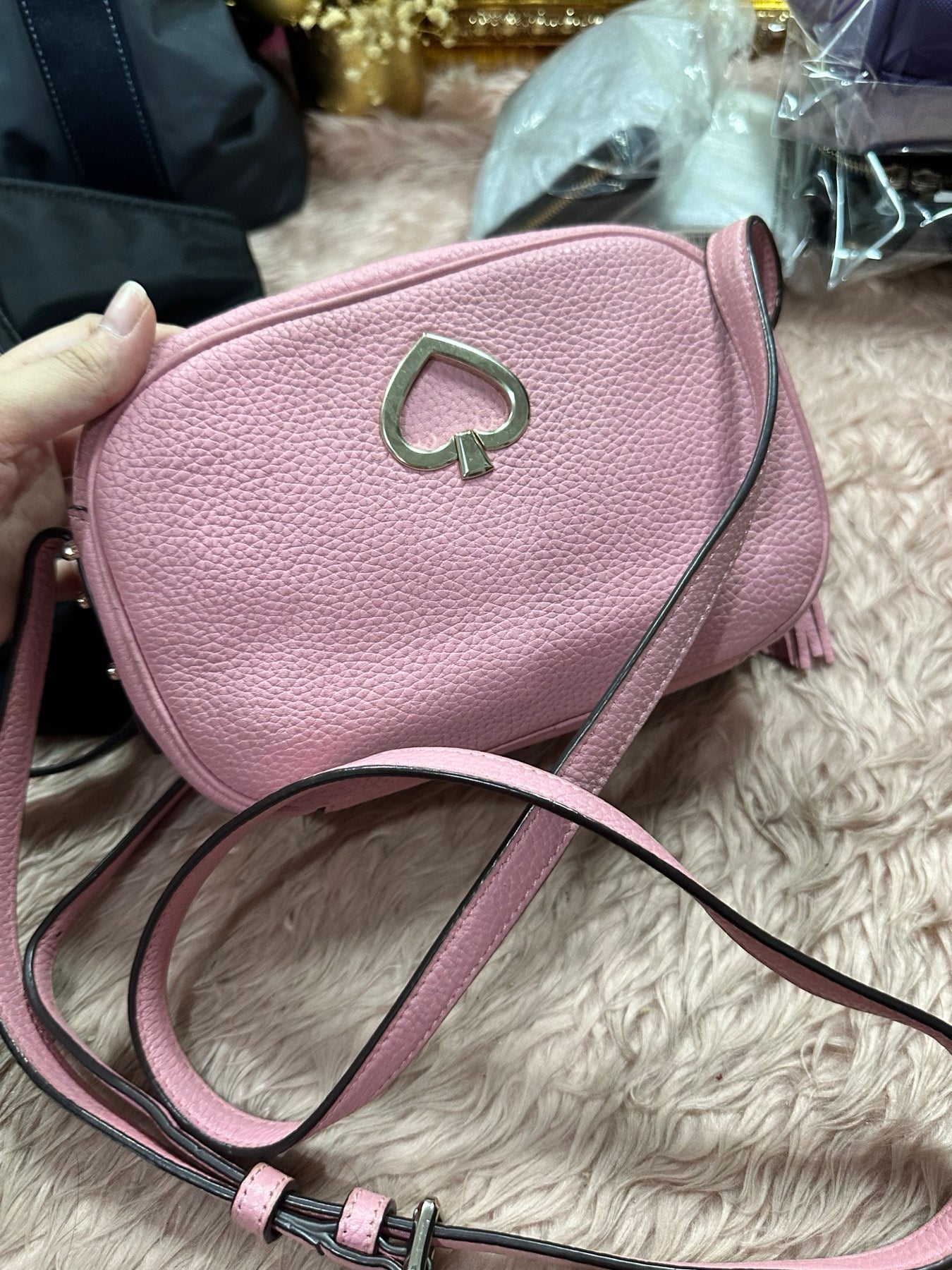 ORIG Preloved Kate Spade KS Kourtney Camera Bag Pink
