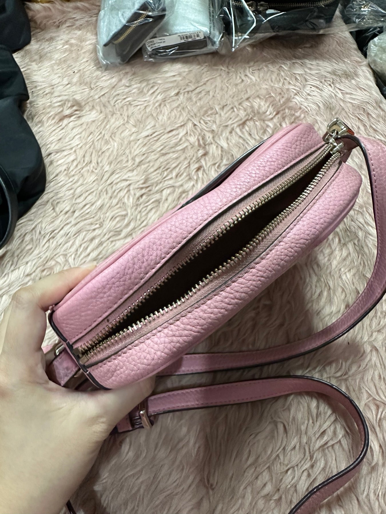 ORIG Preloved Kate Spade KS Kourtney Camera Bag Pink