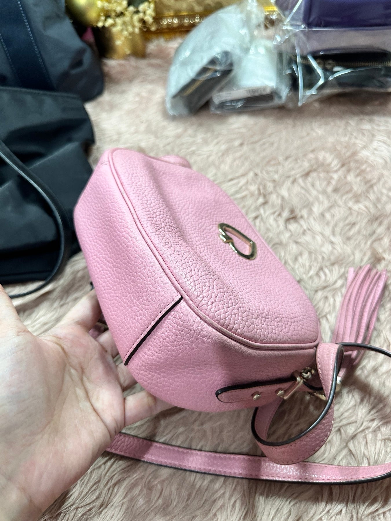 ORIG Preloved Kate Spade KS Kourtney Camera Bag Pink