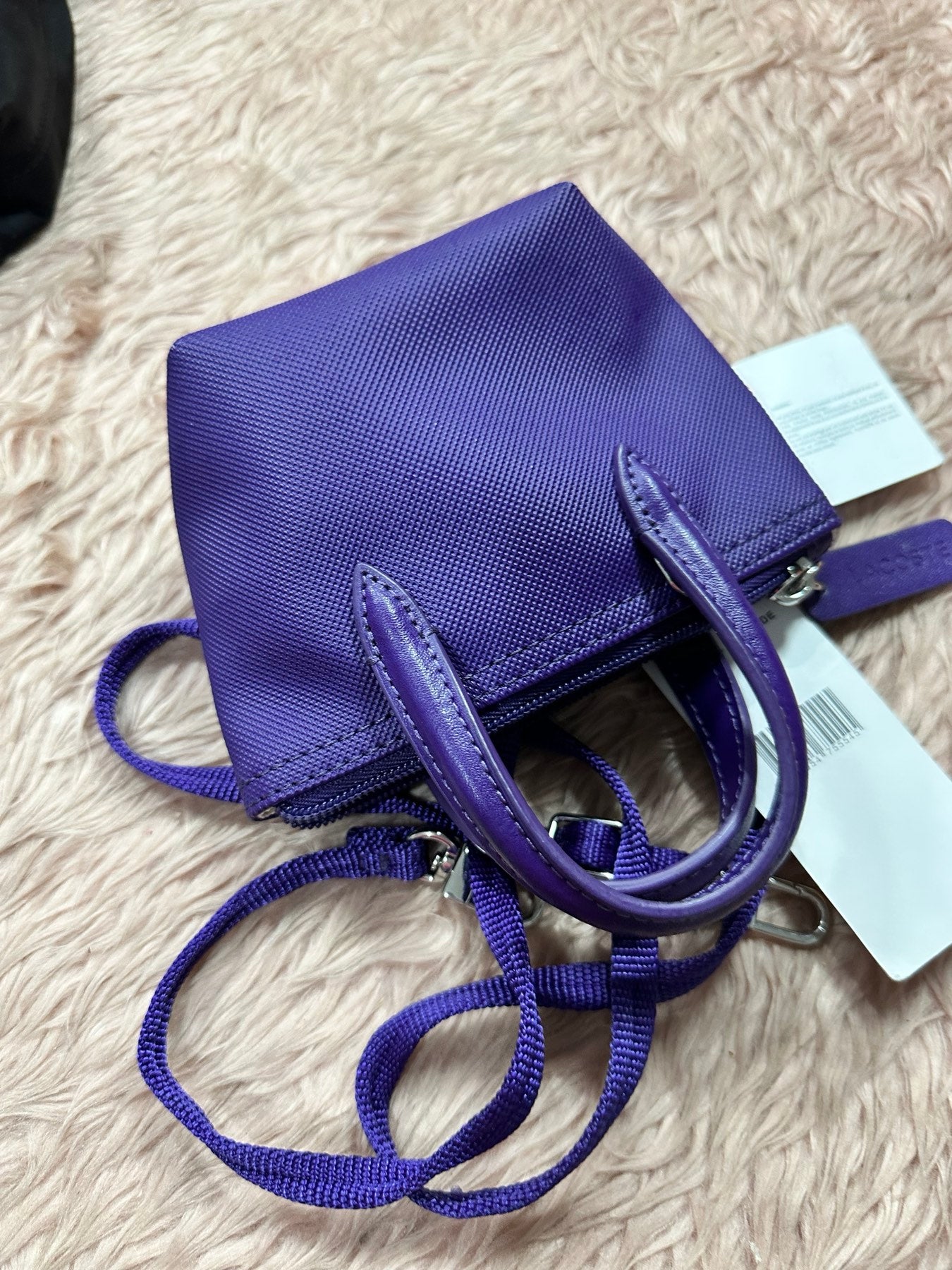 ORIG Preloved Lacoste Micro Concept Small Bag Purple
