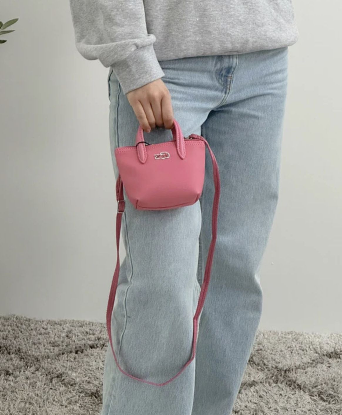 ORIG Preloved Lacoste Micro Concept Small Bag Purple