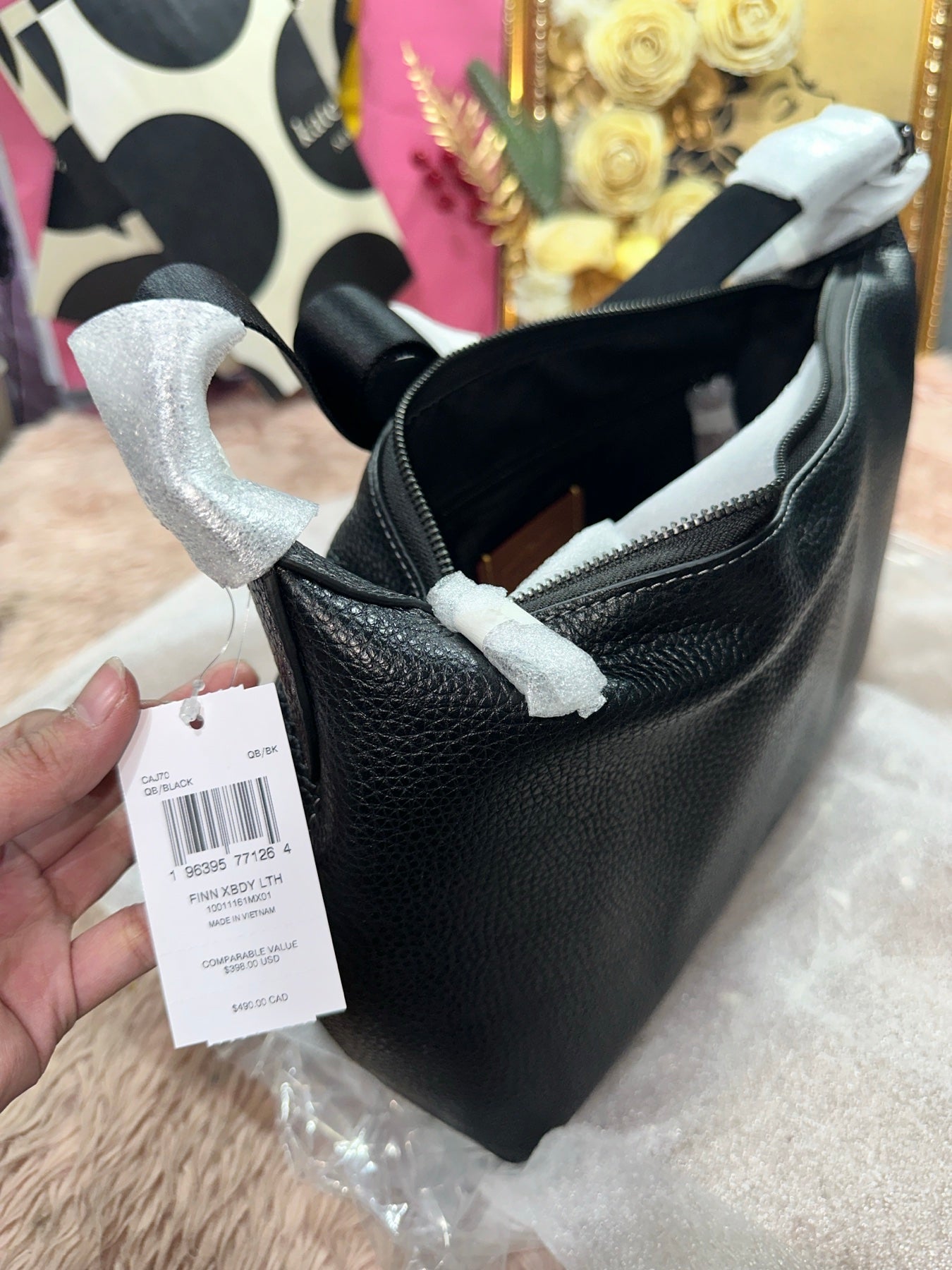 ORIG & IMPORTED Coach Finn Crossbody Men Medium Black Bag