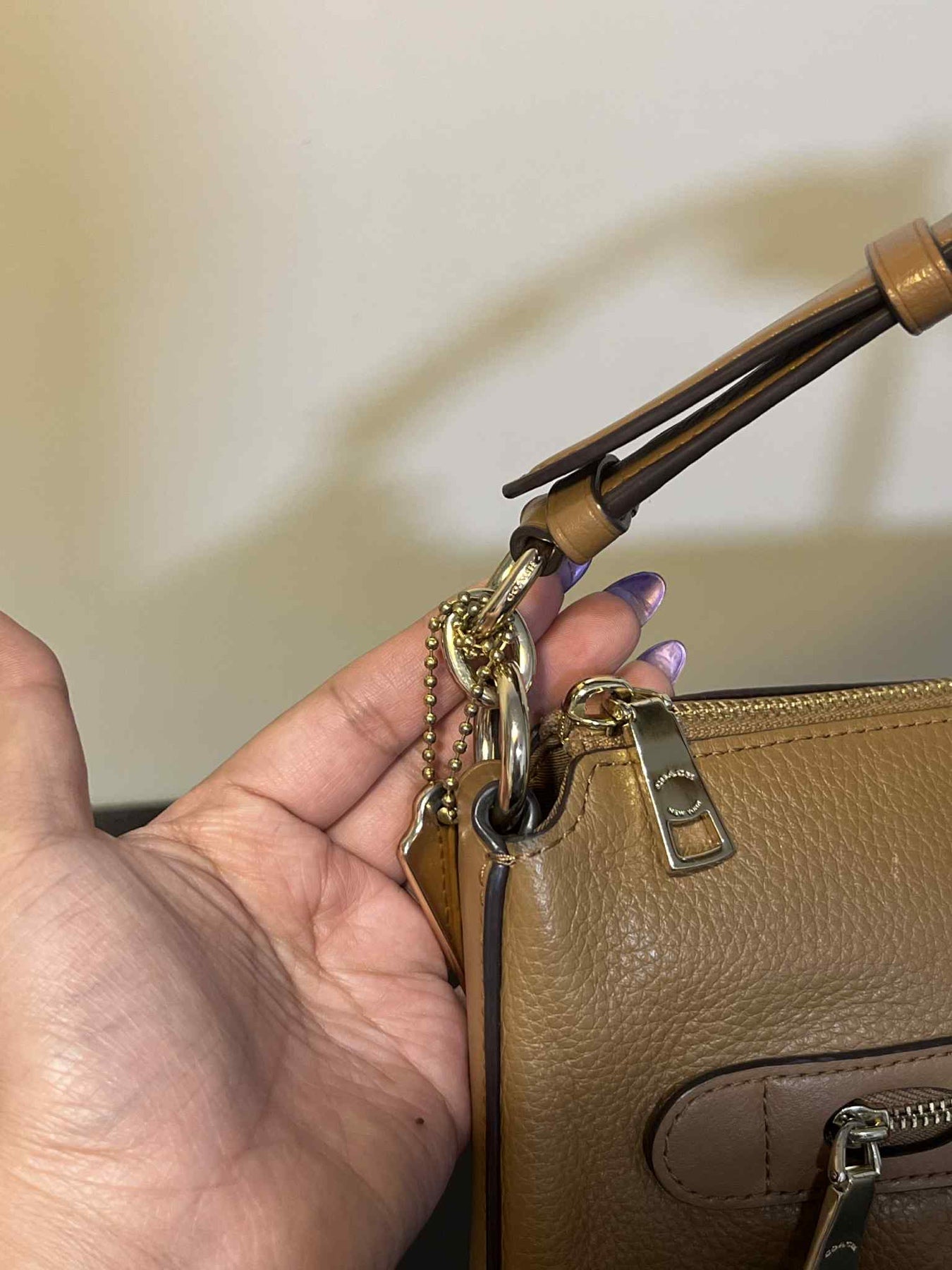 ORIG Preloved Coach Mae File Crossbody Medium Brown Bag