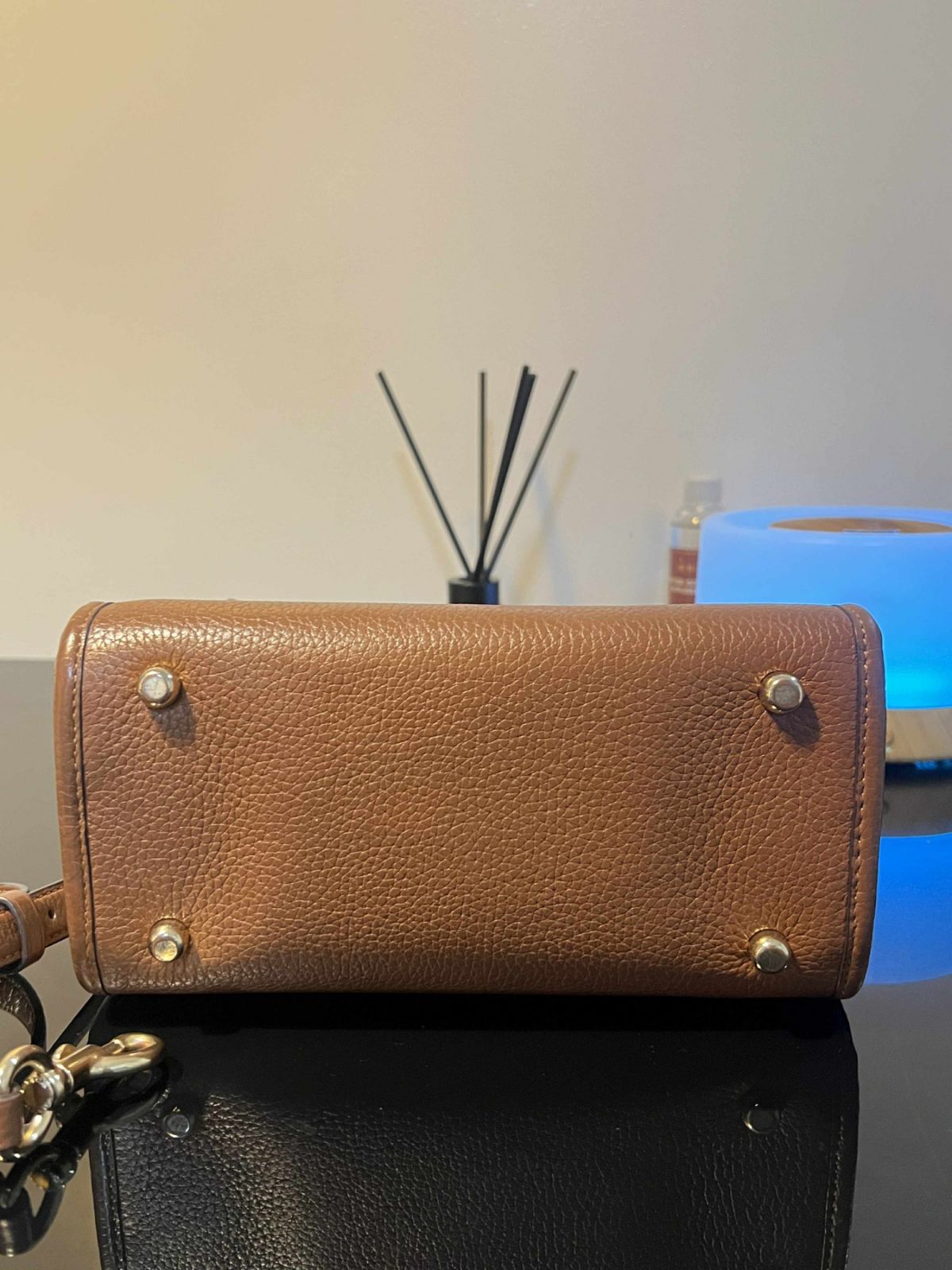 ORIG Preloved Coach Dempsey Tote 22 Small Brown Bag
