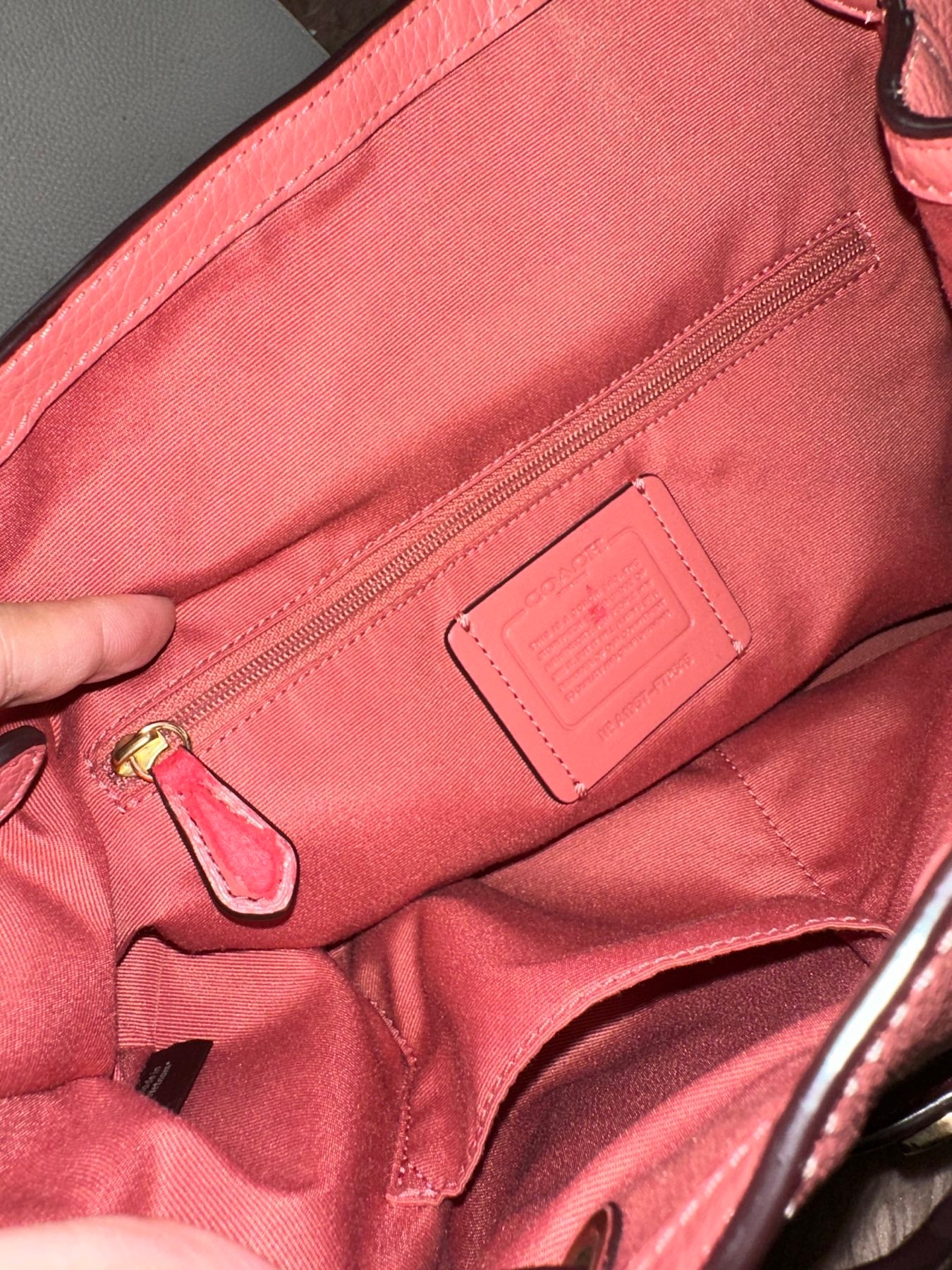 ORIG Preloved Coach Elle Medium Pink Backpack Bag