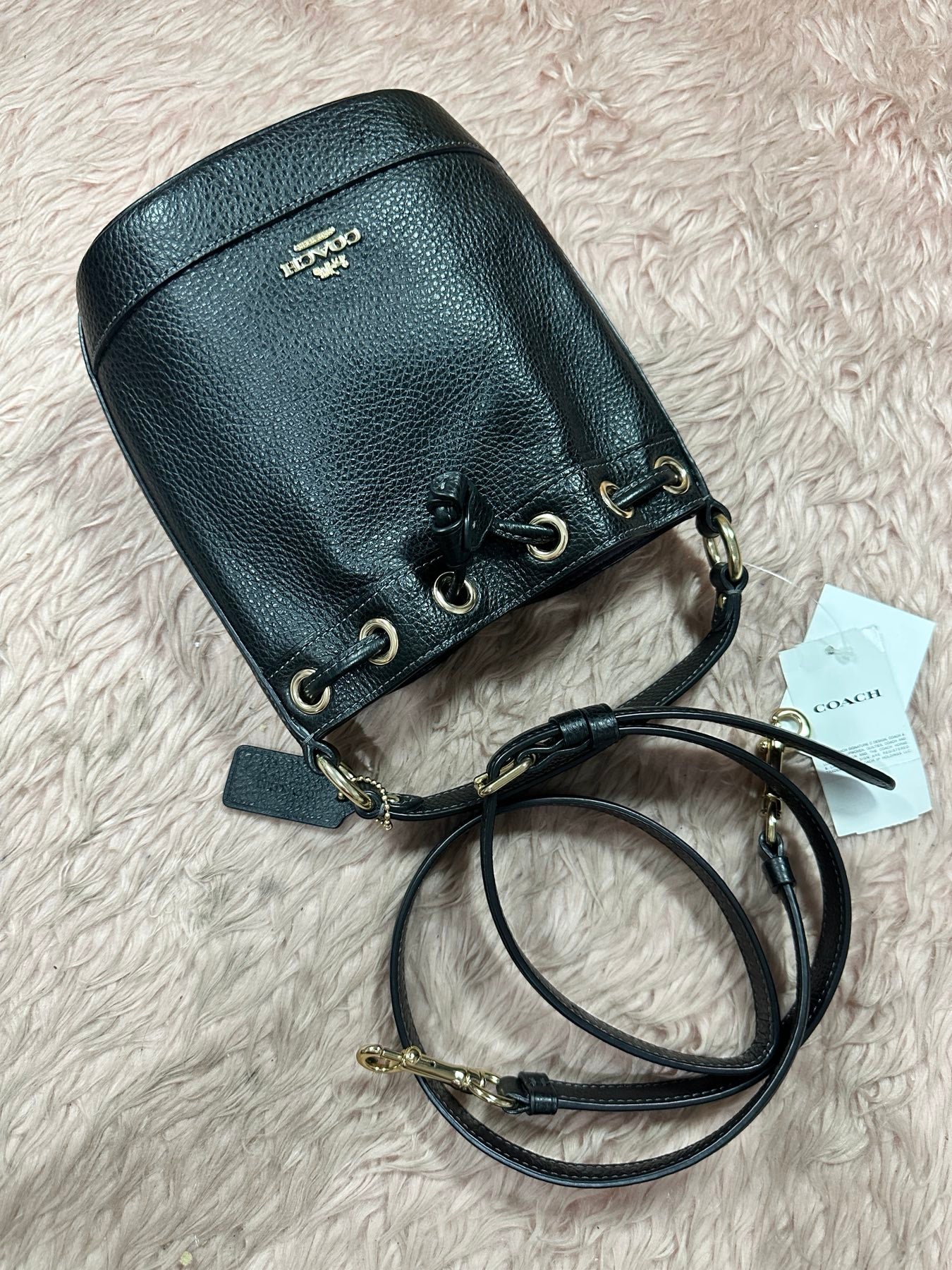 ORIG & IMPORTED Coach Mini Bucket Bag Black