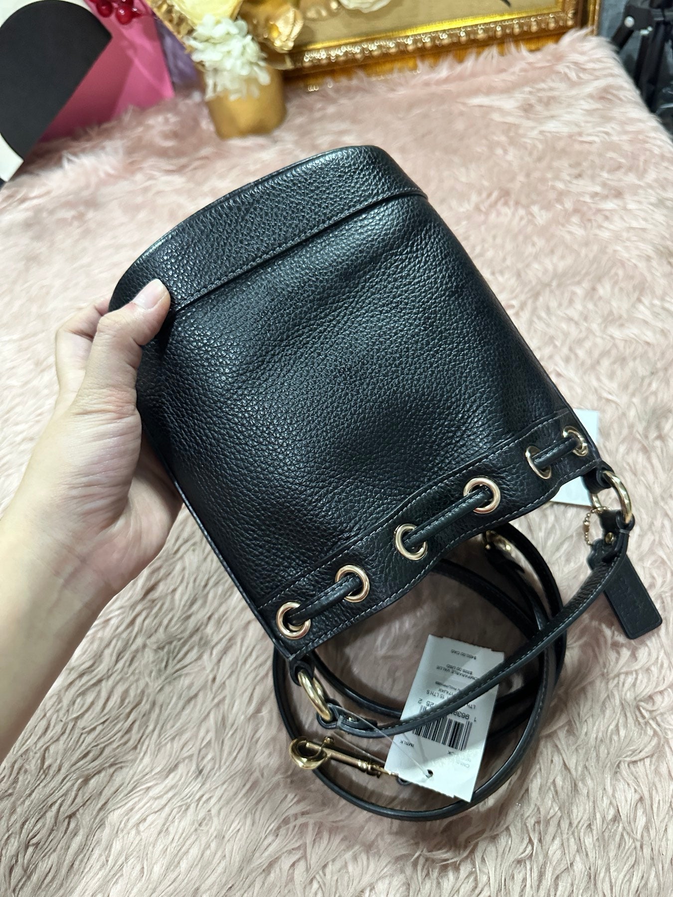 ORIG & IMPORTED Coach Mini Bucket Bag Black