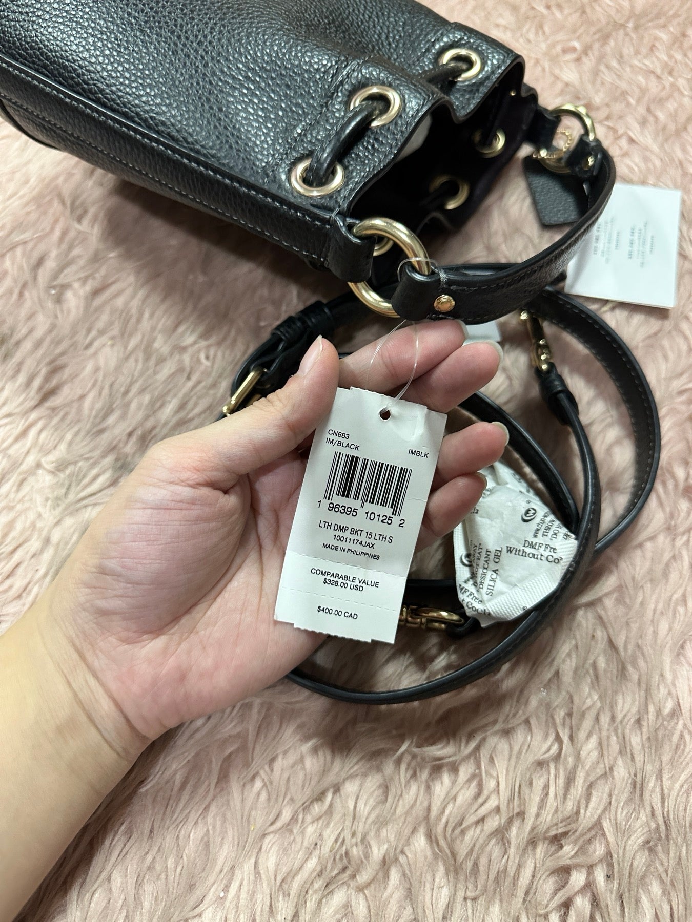 ORIG & IMPORTED Coach Mini Bucket Bag Black