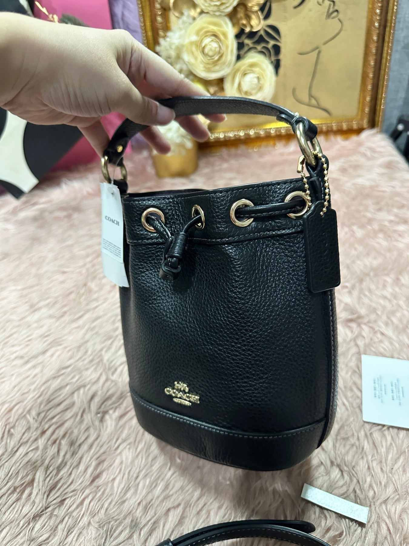 ORIG & IMPORTED Coach Mini Bucket Bag Black