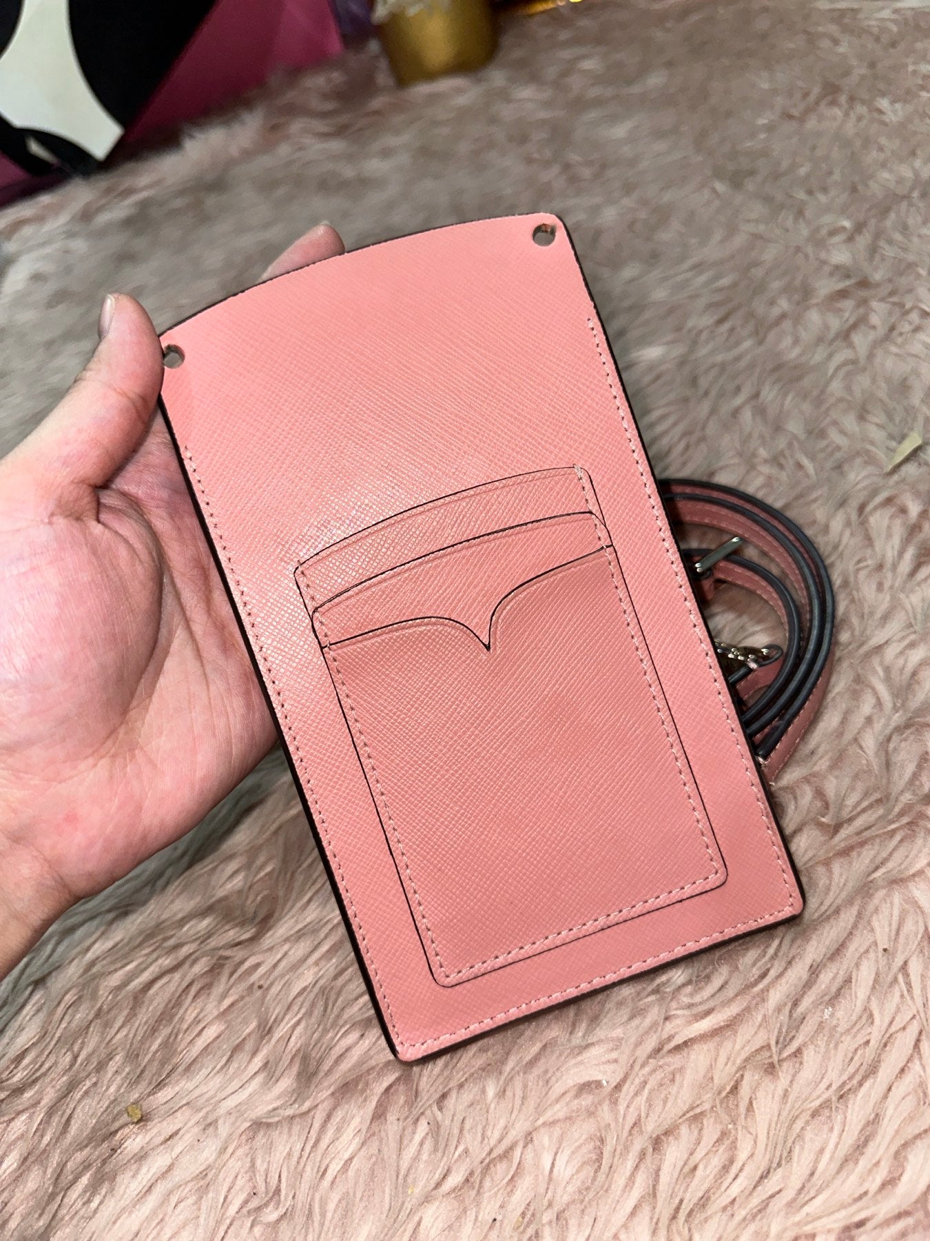 ORIG Preloved KATE SPADE KS Spencer Slim Crossbody Phone Small Pink Bag