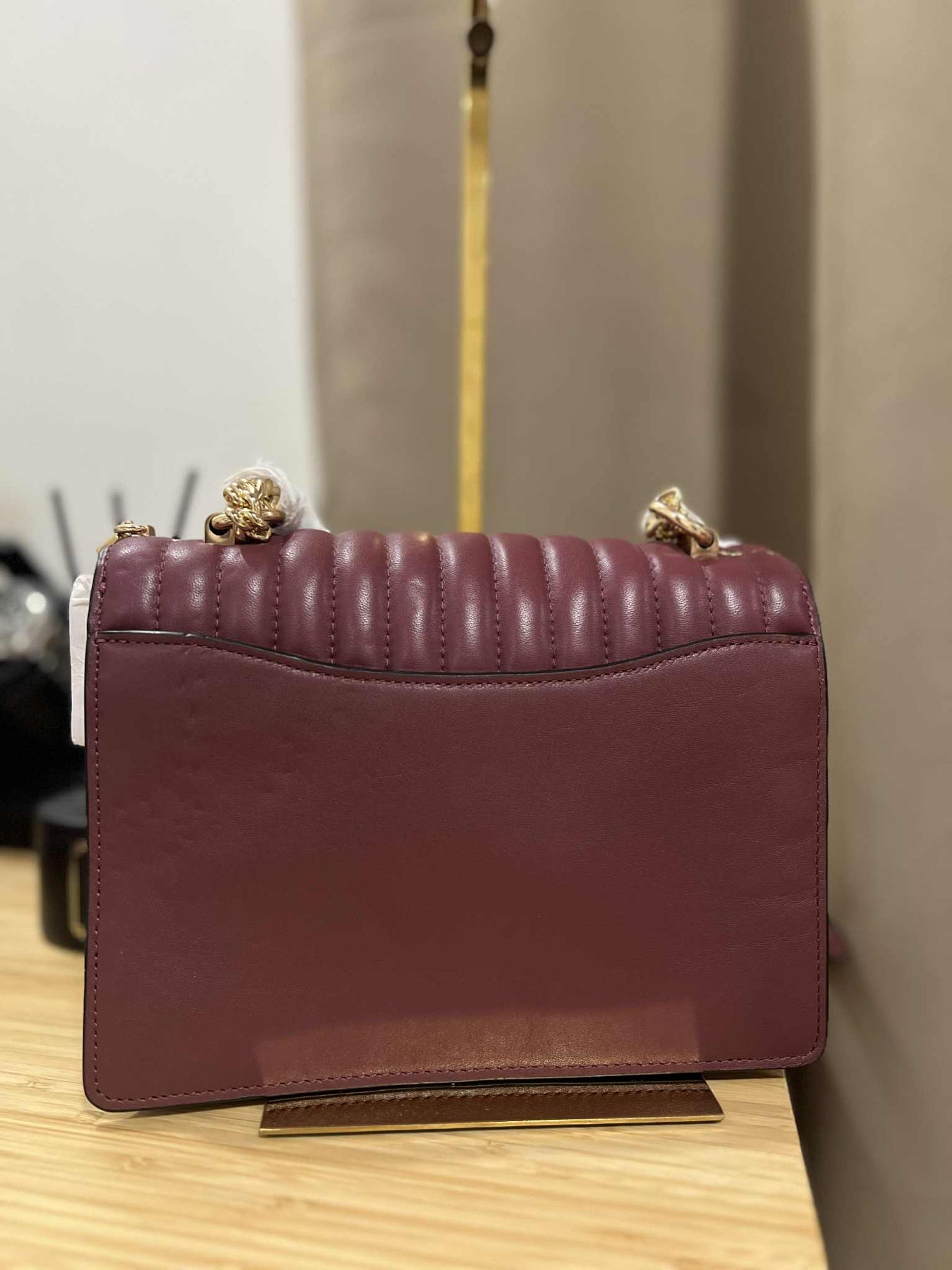 ORIG & IMPORTED RARE COACH Klare Crossbody Quilted Bag Mauve Red Maroon