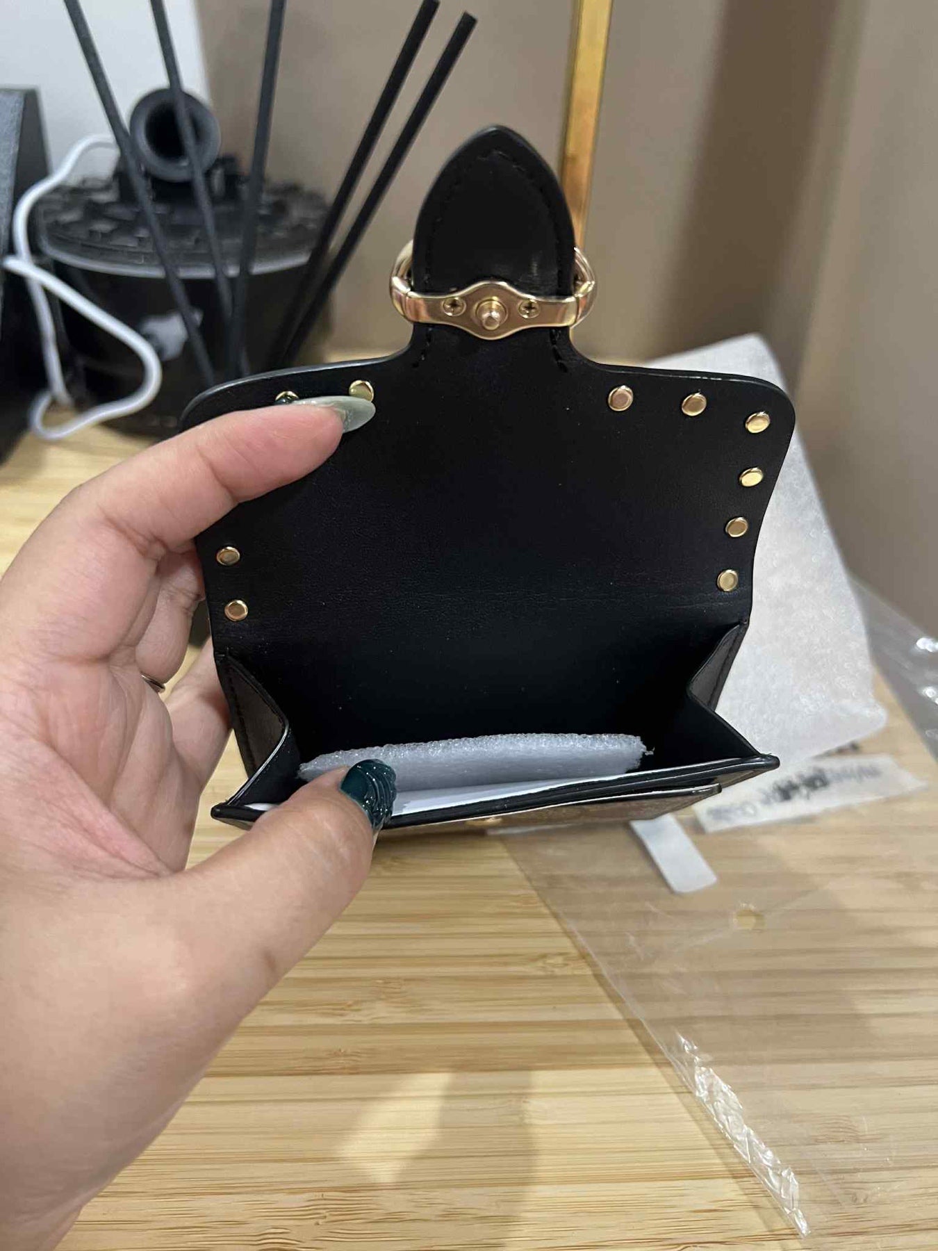 ORIG & IMPORTED COACH Georgie Small Wallet In Colorblock Signature Canvas With Rivets