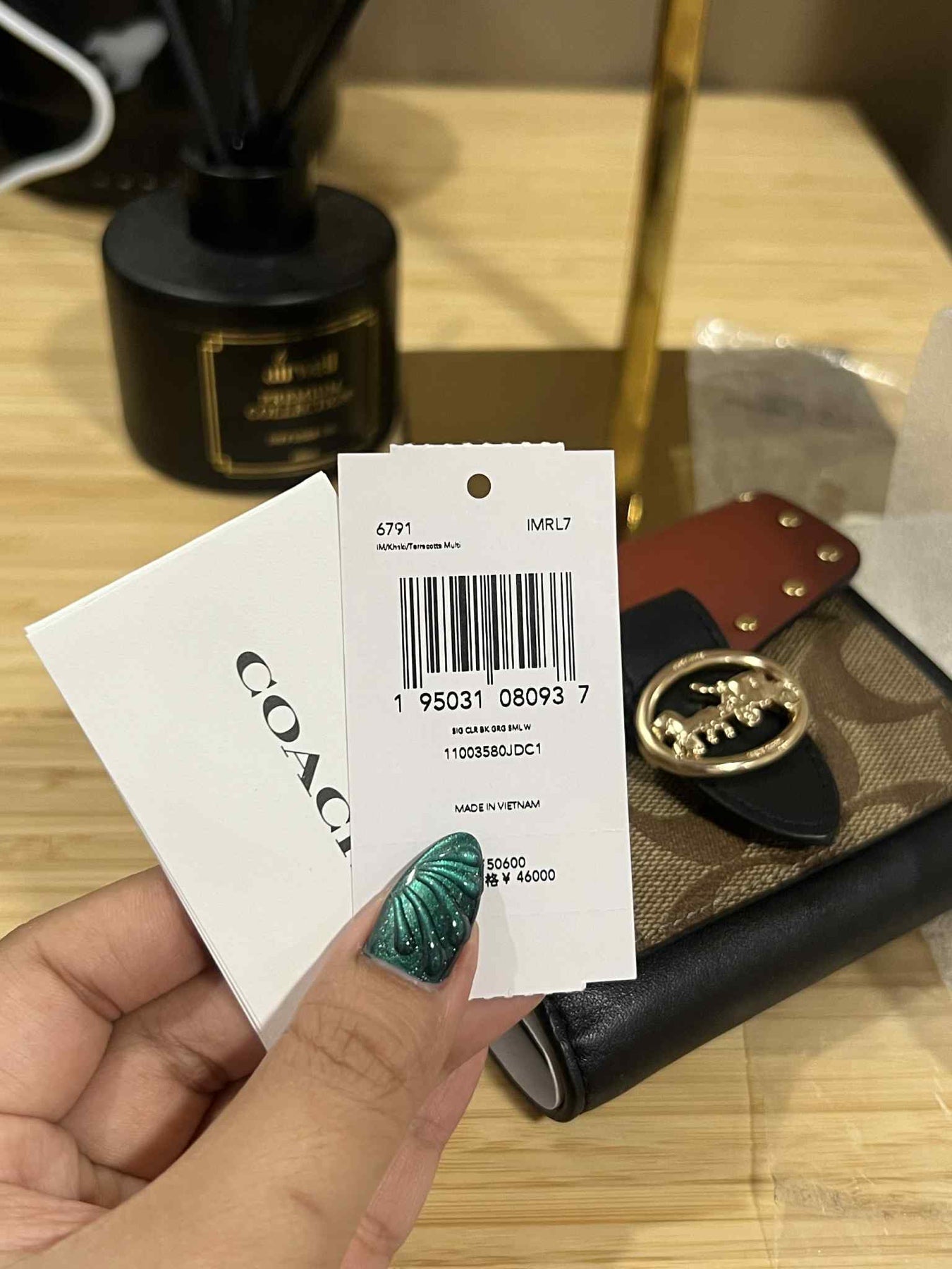ORIG & IMPORTED COACH Georgie Small Wallet In Colorblock Signature Canvas With Rivets