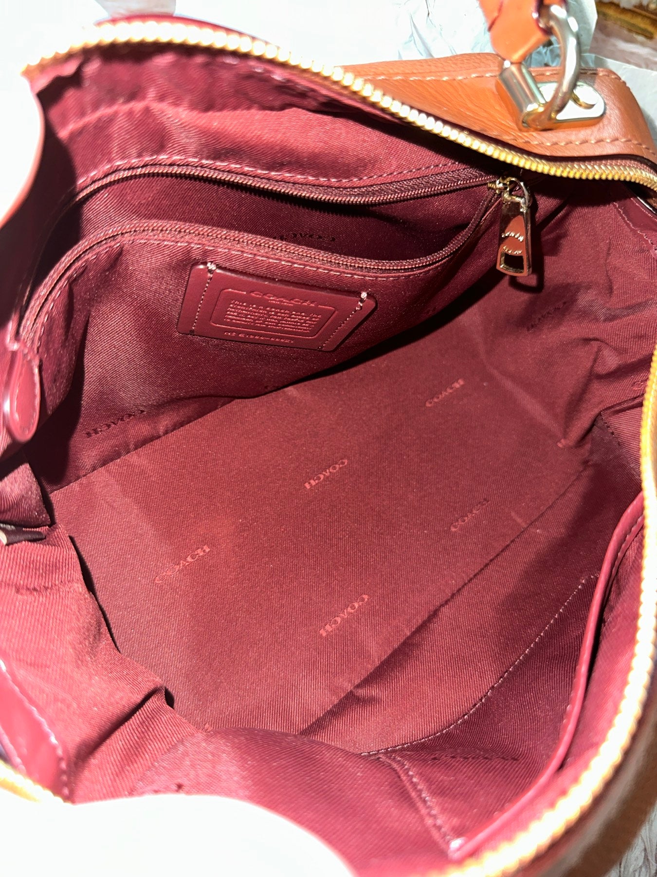 ORIG Preloved RARE COACH Lane Satchel Duffle Brown Bag