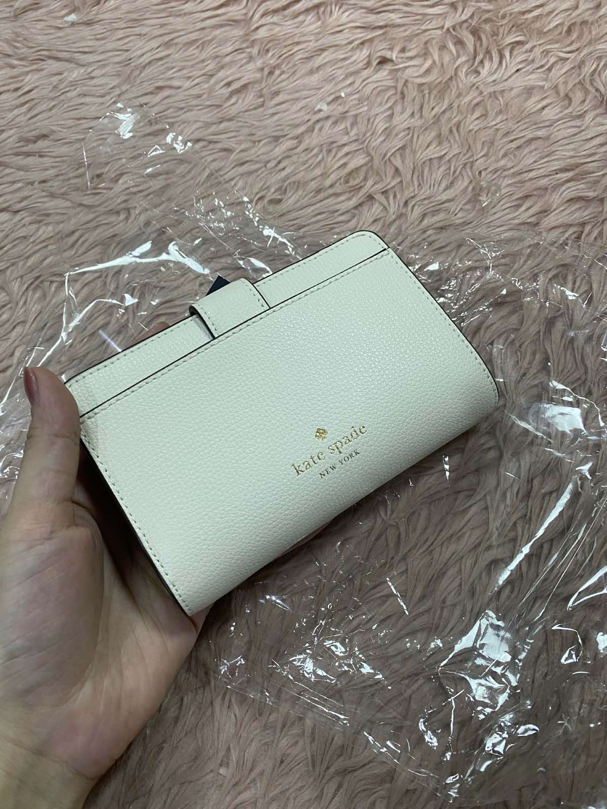 ORIG & IMPORTED Kate Spade KS Phoebe Medium White Bifold Wallet