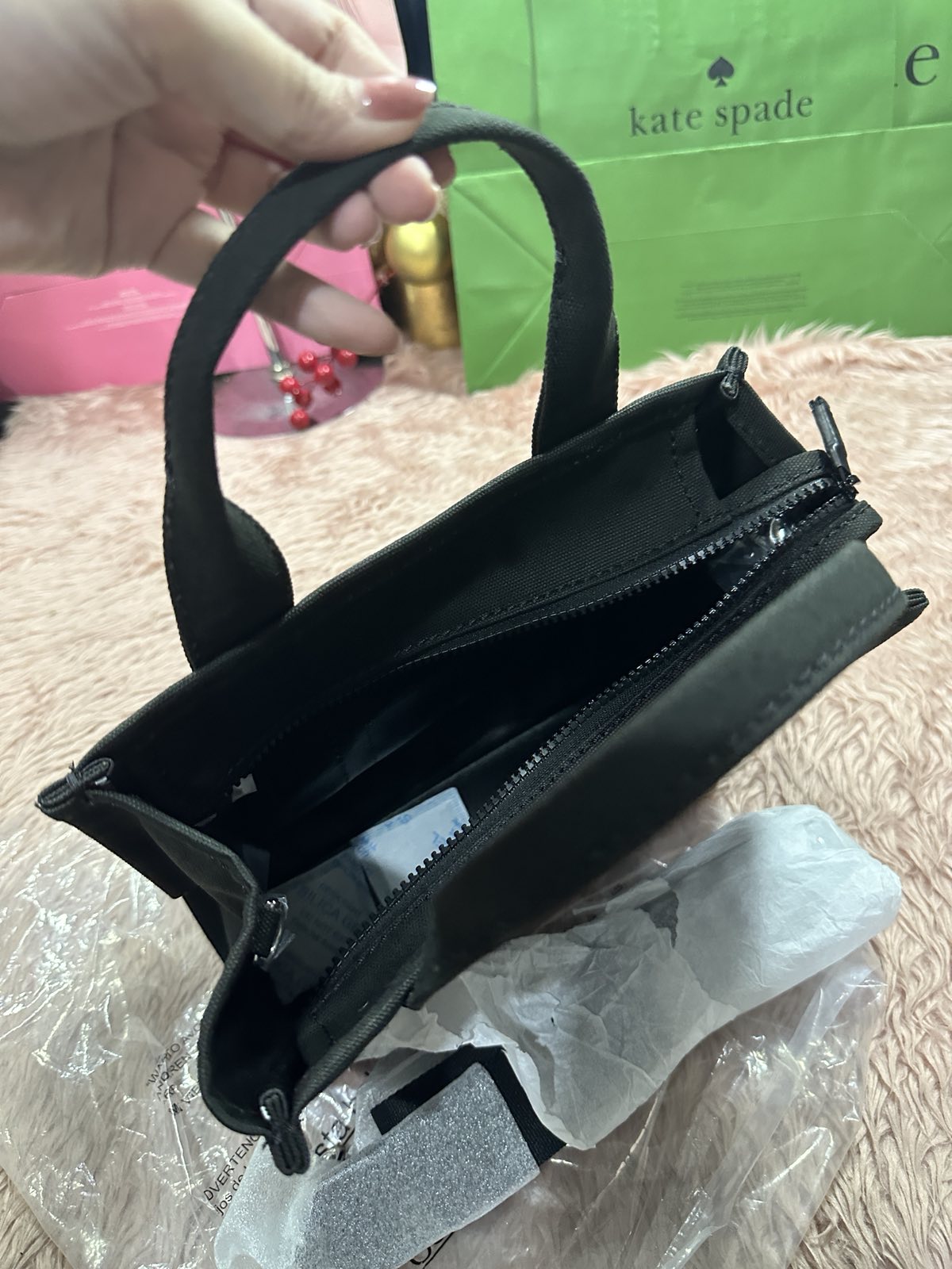 ORIG & IMPORTED Marc Jacobs MJ The Small Tote Black Bag canvas