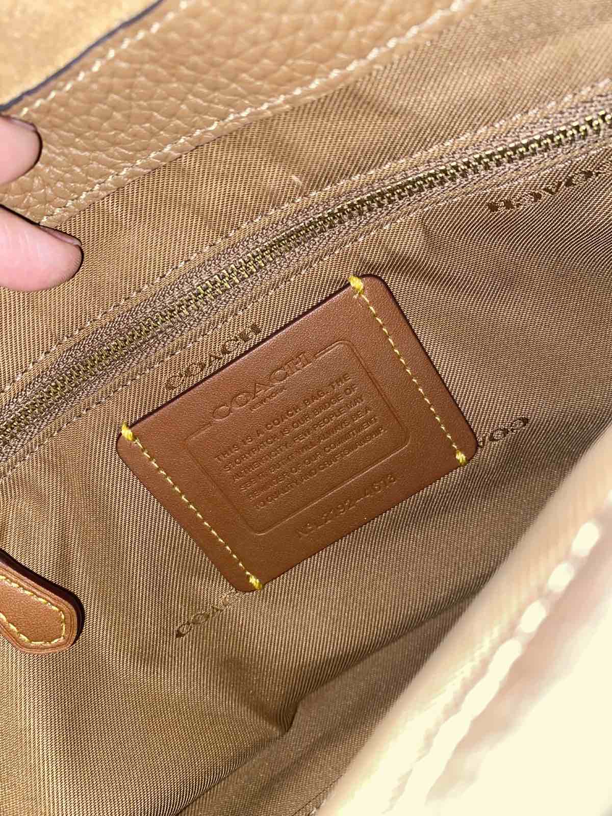 ORIG Preloved Coach Retail RARE May Shoulder Brown Bag