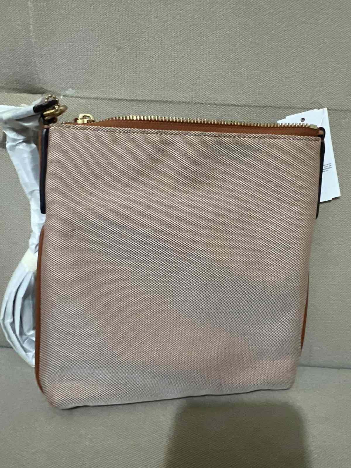 ORIG & IMPORTED Coach Kitt Denim Jacquard Crossbody Beige Brown Bag