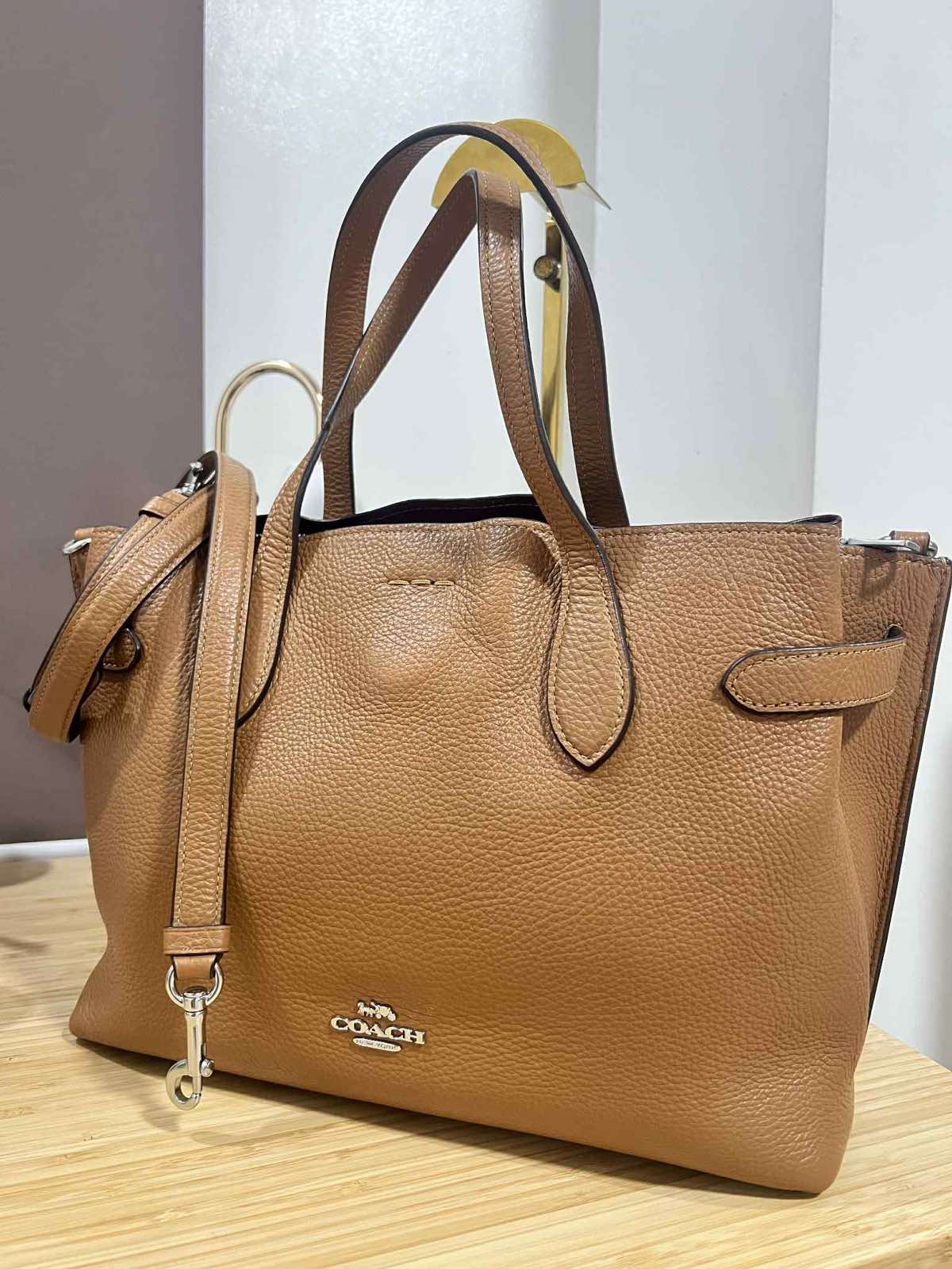 ORIG Preloved Coach Hanna Carryall Satchel Brown Bag