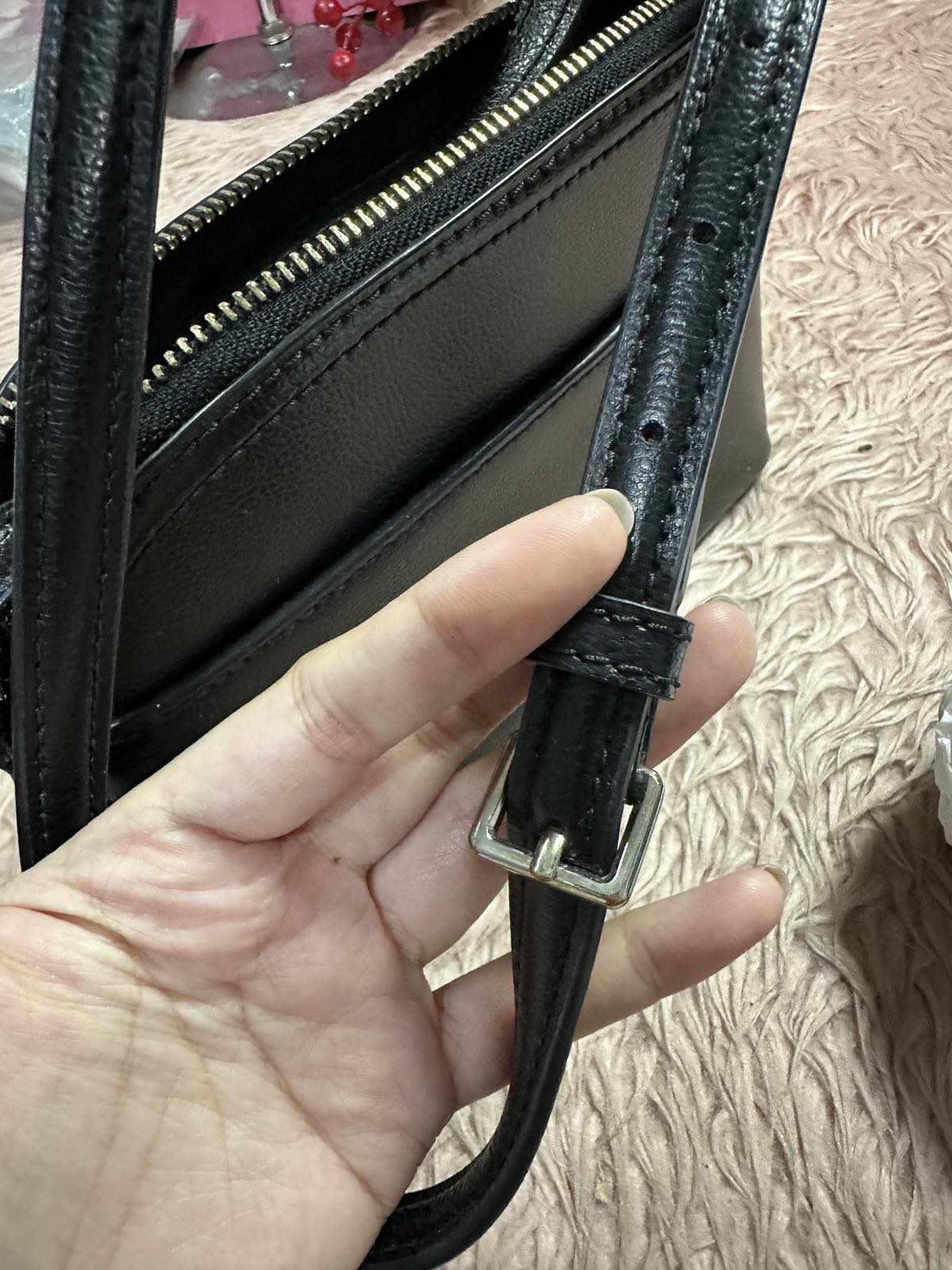 ORIG Preloved Michael Kors MK Black Jet Set Camera Bag